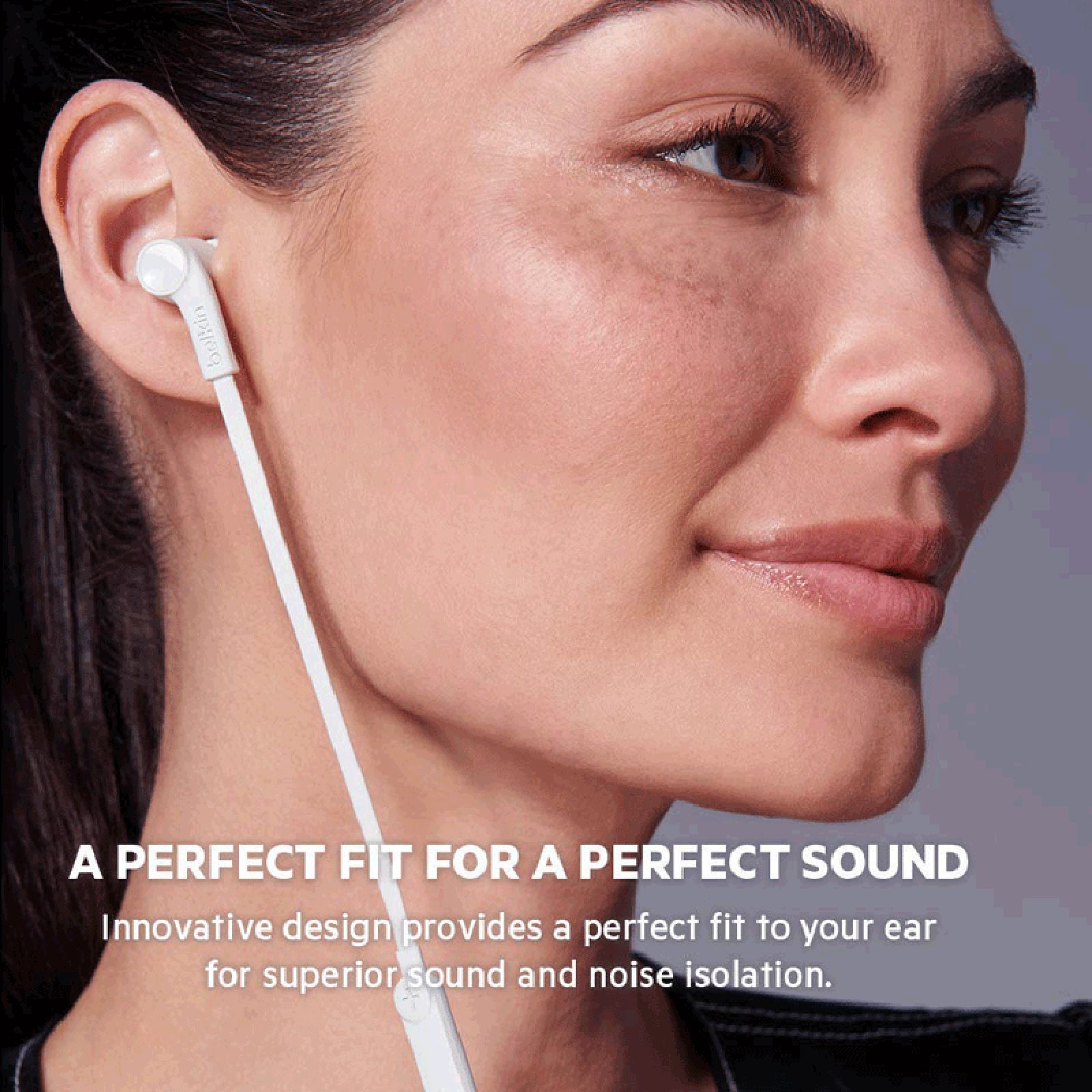 belkin Rockstar G3H0001bt Wired Earphones with Mic ( In Ear, White)_7