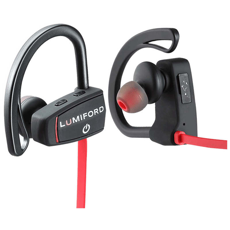 LUMIFORD XploriaHD XP30 Neckband with Passive Noise Cancellation (IPX7 Waterproof, Multi Functional Button, Black)_3