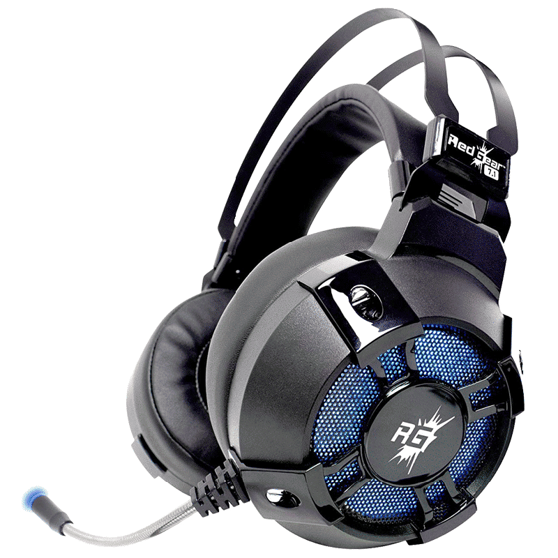 Red Gear Cosmo 7.1 Wired Gaming Headphone with Passive Noise Cancellation (Virtual Surround Sound, Over Ear, Black)_1