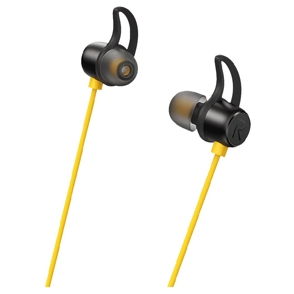 realme Buds ACCFHGZFS7GB9CVM Neckband (IPX4 Sweat Resistant, 12 Hours Playtime, Yellow)_3