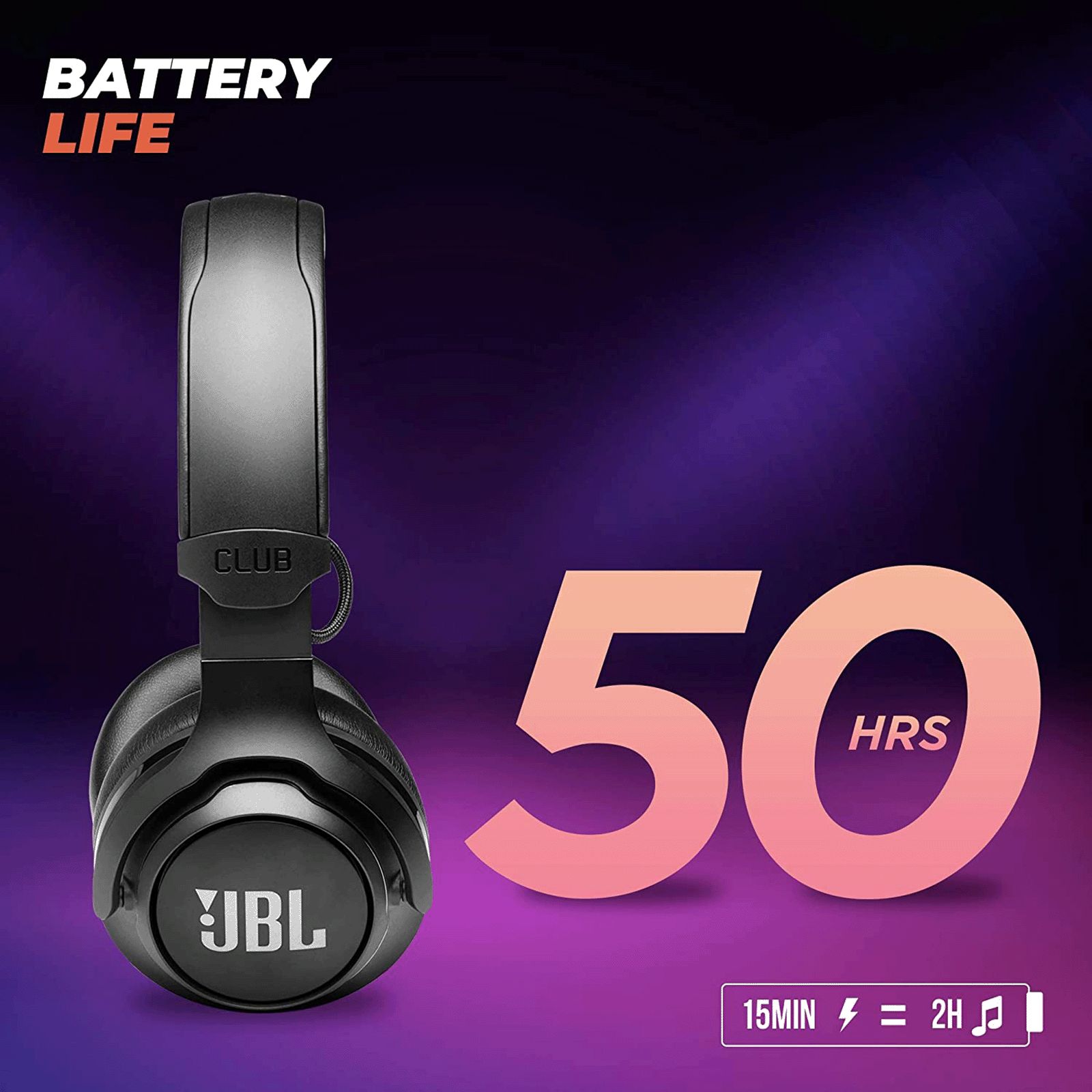 JBL Club 700 JBLCLUB700BTBLK Bluetooth Headphone with Mic (Ambient Aware & TalkThru, On Ear, Black)_5