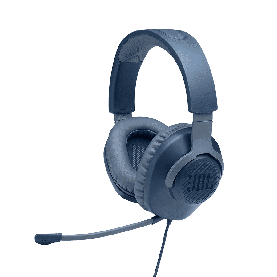JBL Quantum 100 JBLQUANTUM100BLU Over-Ear Wired Gaming Headphone with Mic (JBL Quantum Sound Signature, Blue)_7