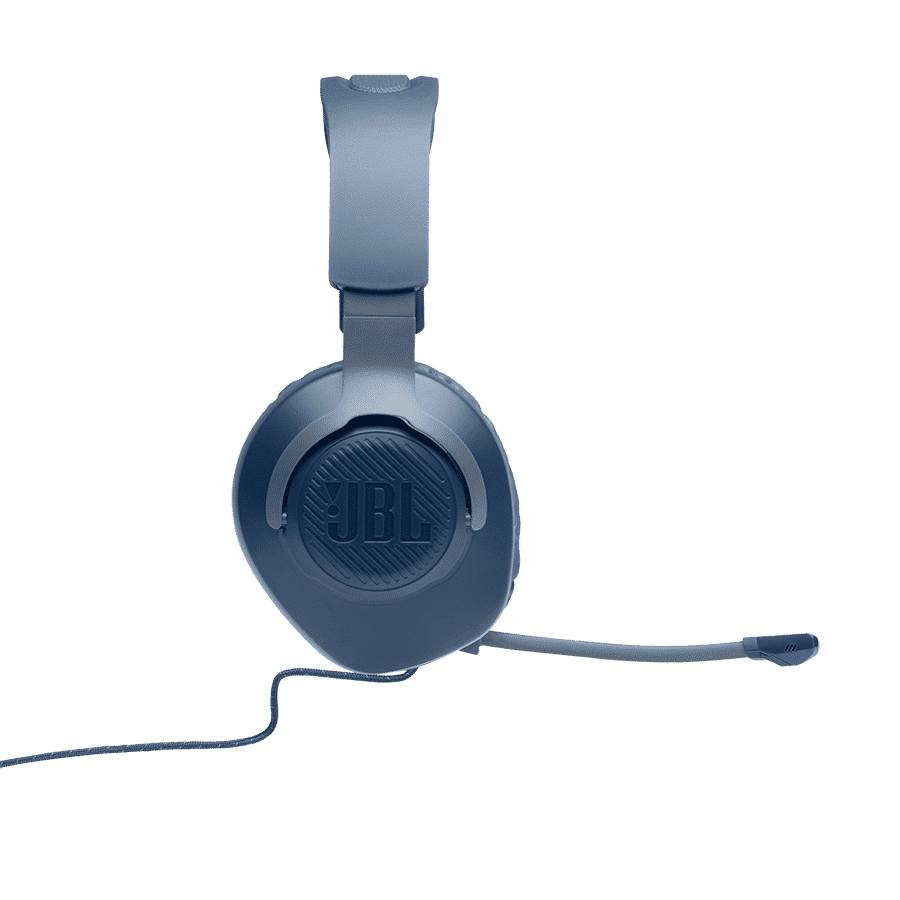JBL Quantum 100 JBLQUANTUM100BLU Over-Ear Wired Gaming Headphone with Mic (JBL Quantum Sound Signature, Blue)_3