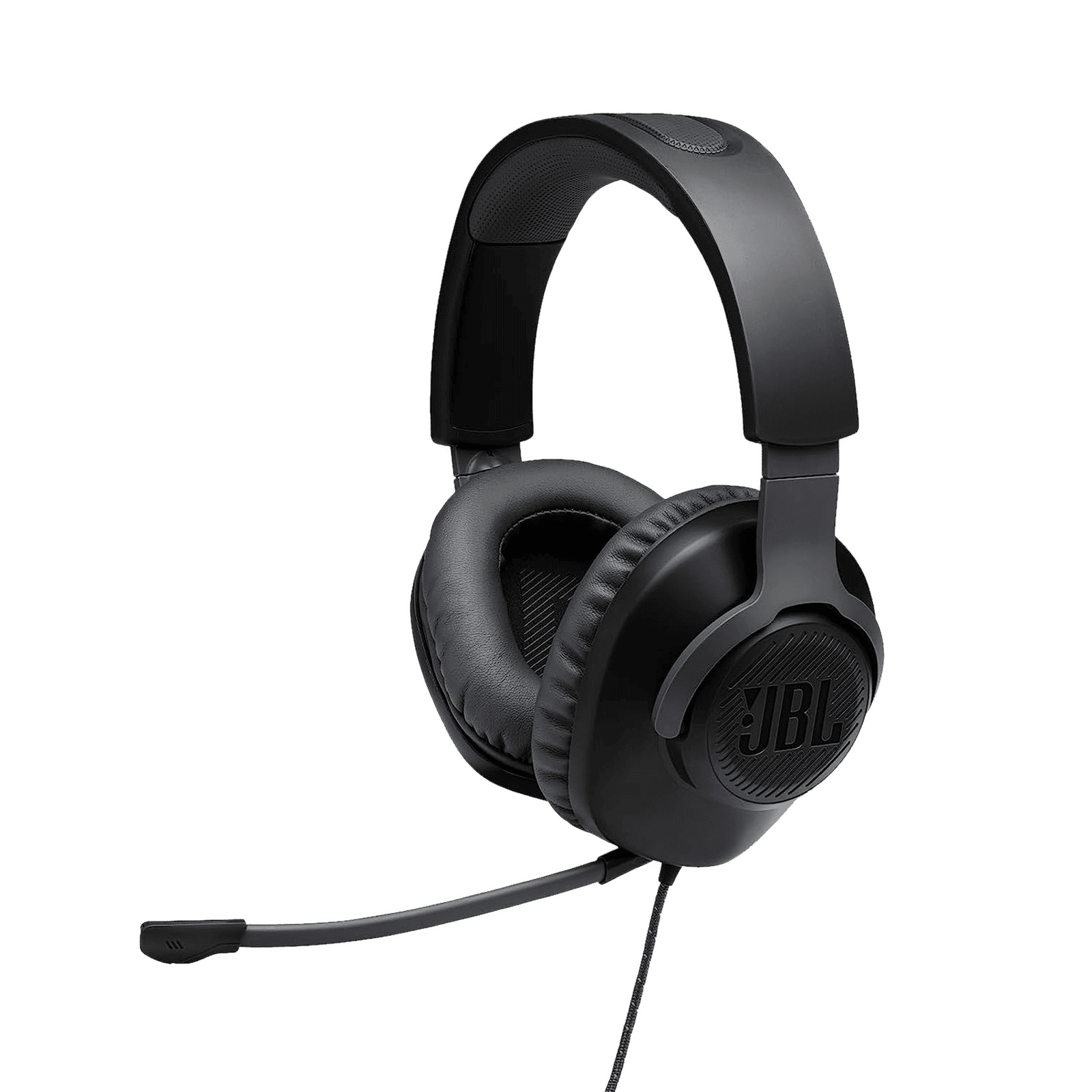 JBL Quantum 100 JBLQUANTUM100BLK Wired Headphone with Mic (3.5 mm Connector, On Ear, Black) JBL Quantum 100 JBLQUANTUM100BLK Wired Headphone with Mic (3.5 mm Connector, On Ear, Black)_1