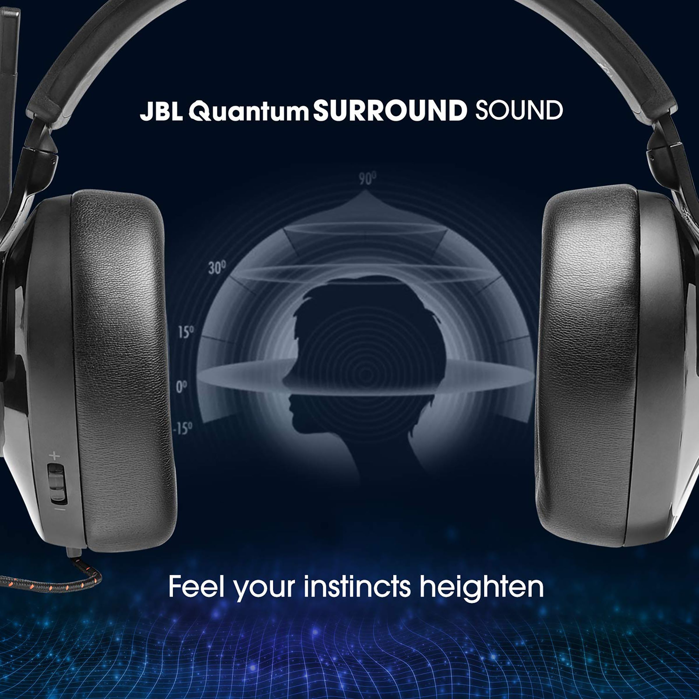 JBL Quantum 300 JBLQUANTUM300BLK Wired Gaming Headset (Fabric Headband, Over Ear, Black)_7