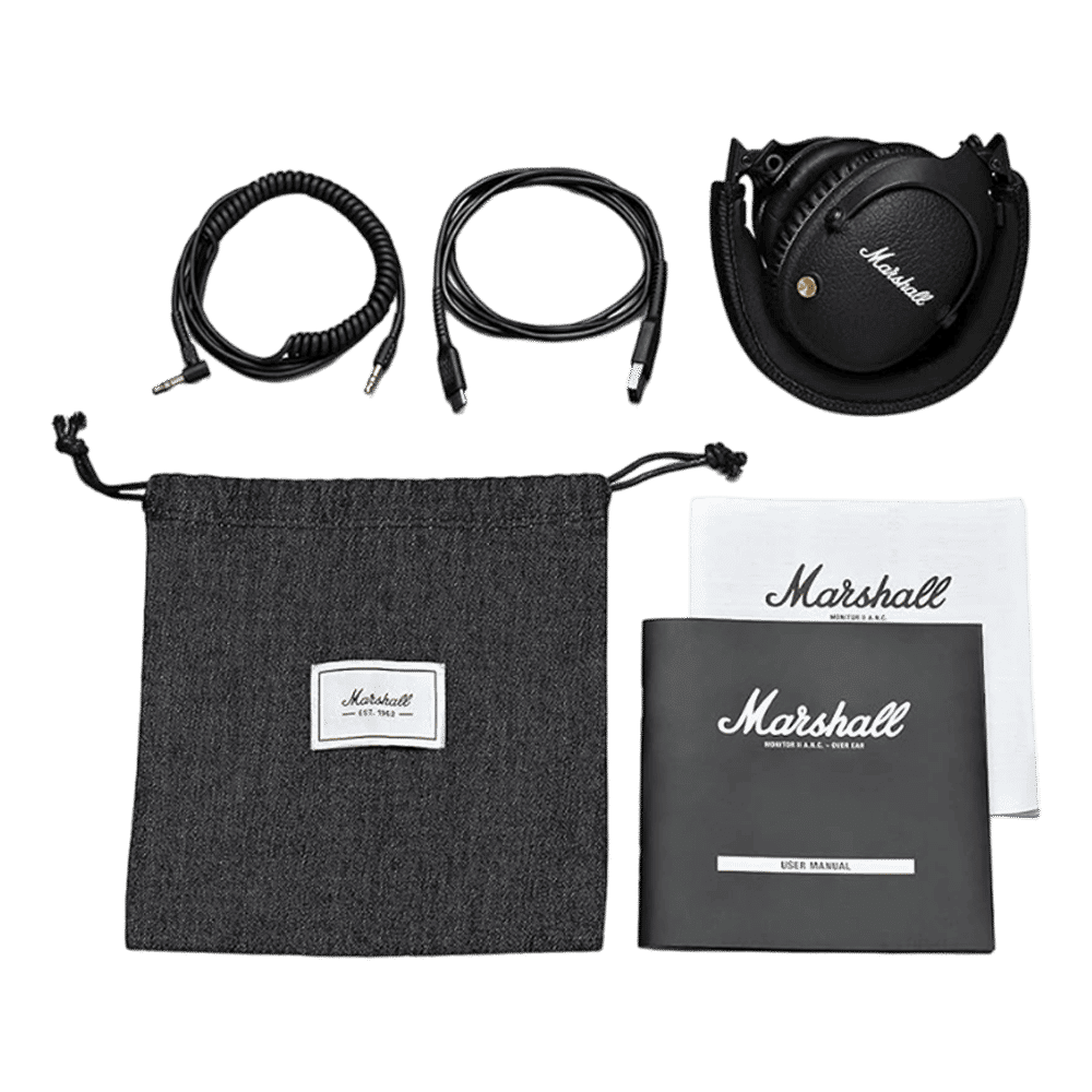 Marshall Monitor II MS-MNTRANCBT Bluetooth Headphone with Mic (Multi-directional Control Knob, Over Ear, Black)_12