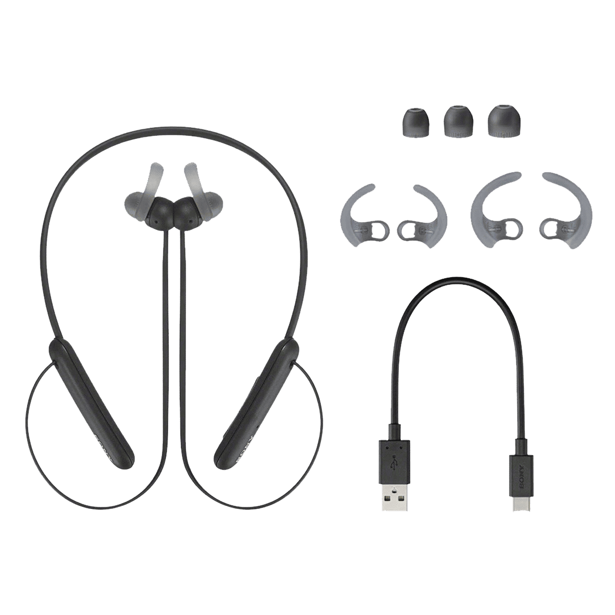 SONY WI-SP510 Neckband (IPX5 Sweat & Water Resistant, 15 Hours Playtime, Black)_6