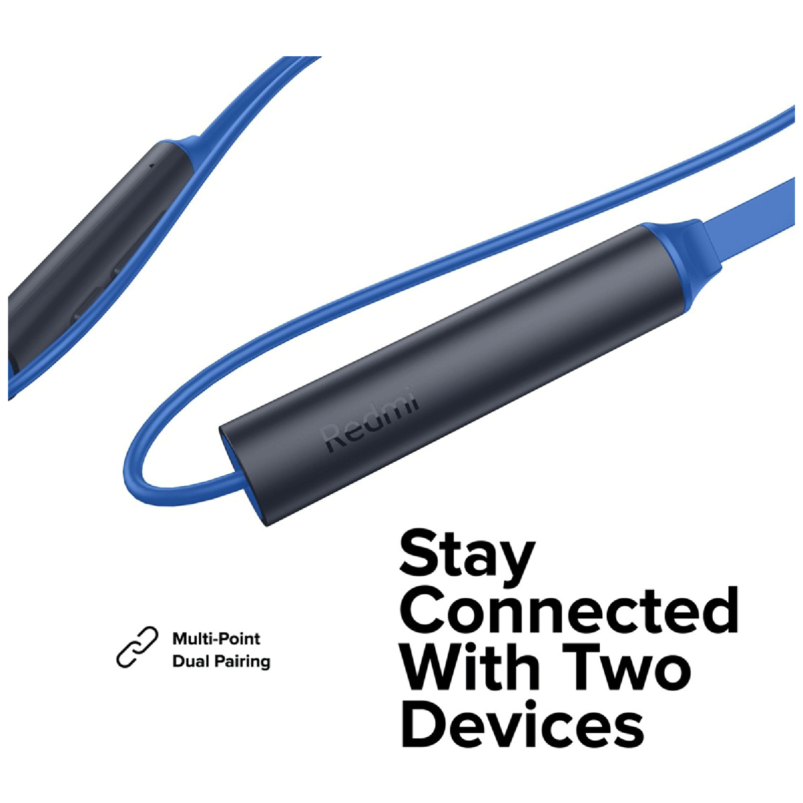 Redmi SonicBass ZBW4501IN Neckband with Environmental Noise Cancellation (IPX4 Splash & Sweat Resistant, 12 Hours Playtime, Blue)_7