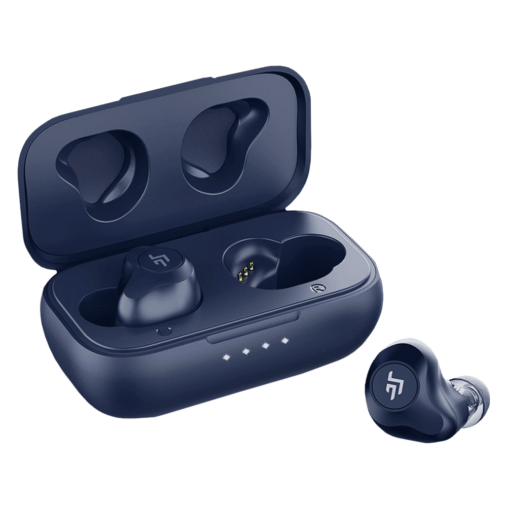 CROSSBEATS Evolve TWS Earbuds with Passive Noise Cancellation (IPX4 Water Resistant, 12 Hours Playback, Blue)_3