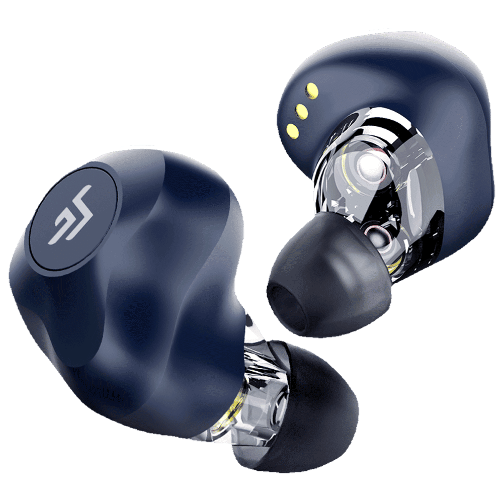 CROSSBEATS Evolve TWS Earbuds with Passive Noise Cancellation (IPX4 Water Resistant, 12 Hours Playback, Blue)_6