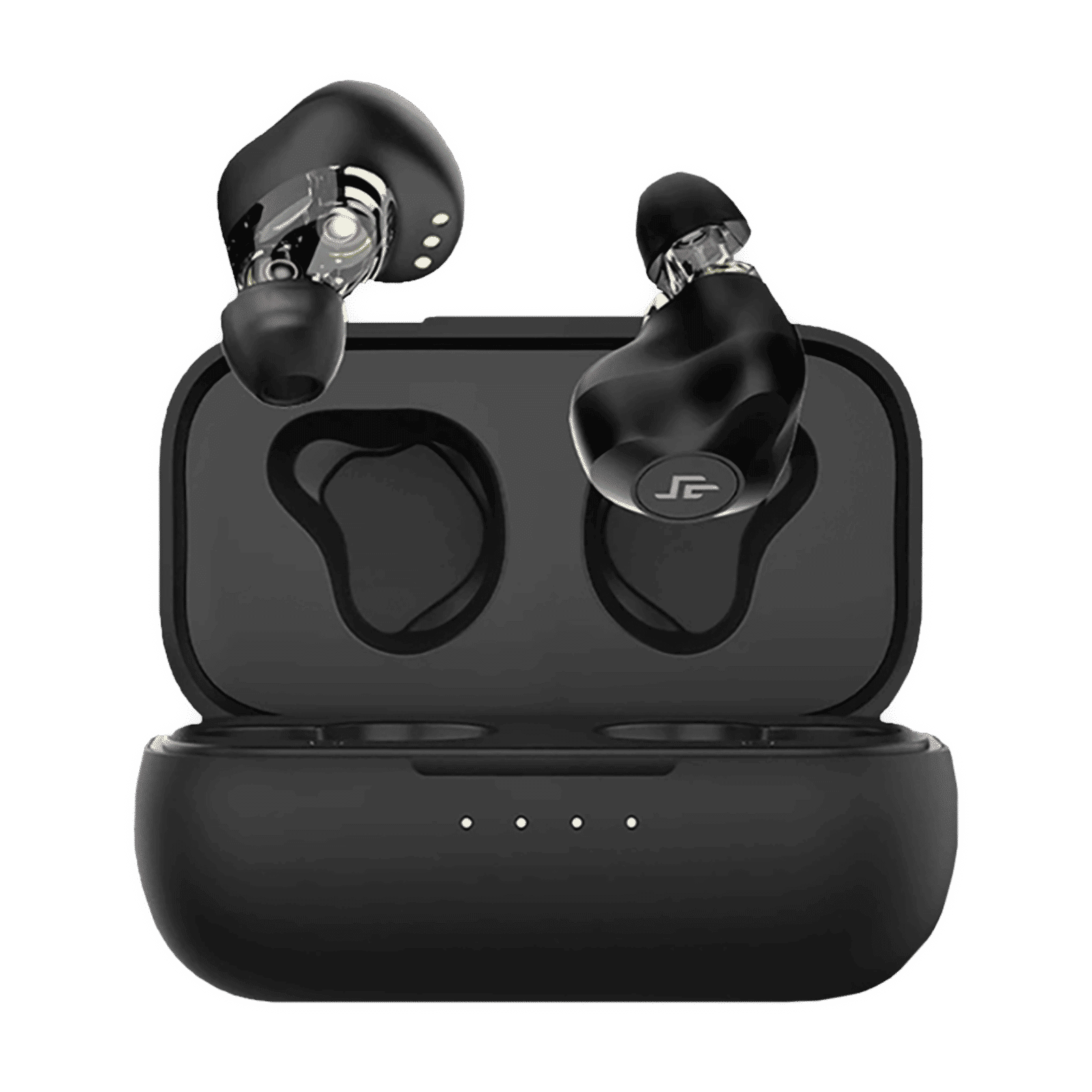 CROSSBEATS Evolve TWS Earbuds with Passive Noise Cancellation (IPX4 Water & Dust Resistant, 12 Hours Playback, Black) CROSSBEATS Evolve TWS Earbuds with Passive Noise Cancellation (IPX4 Water & Dust Resistant, 12 Hours Playback, Black)_1