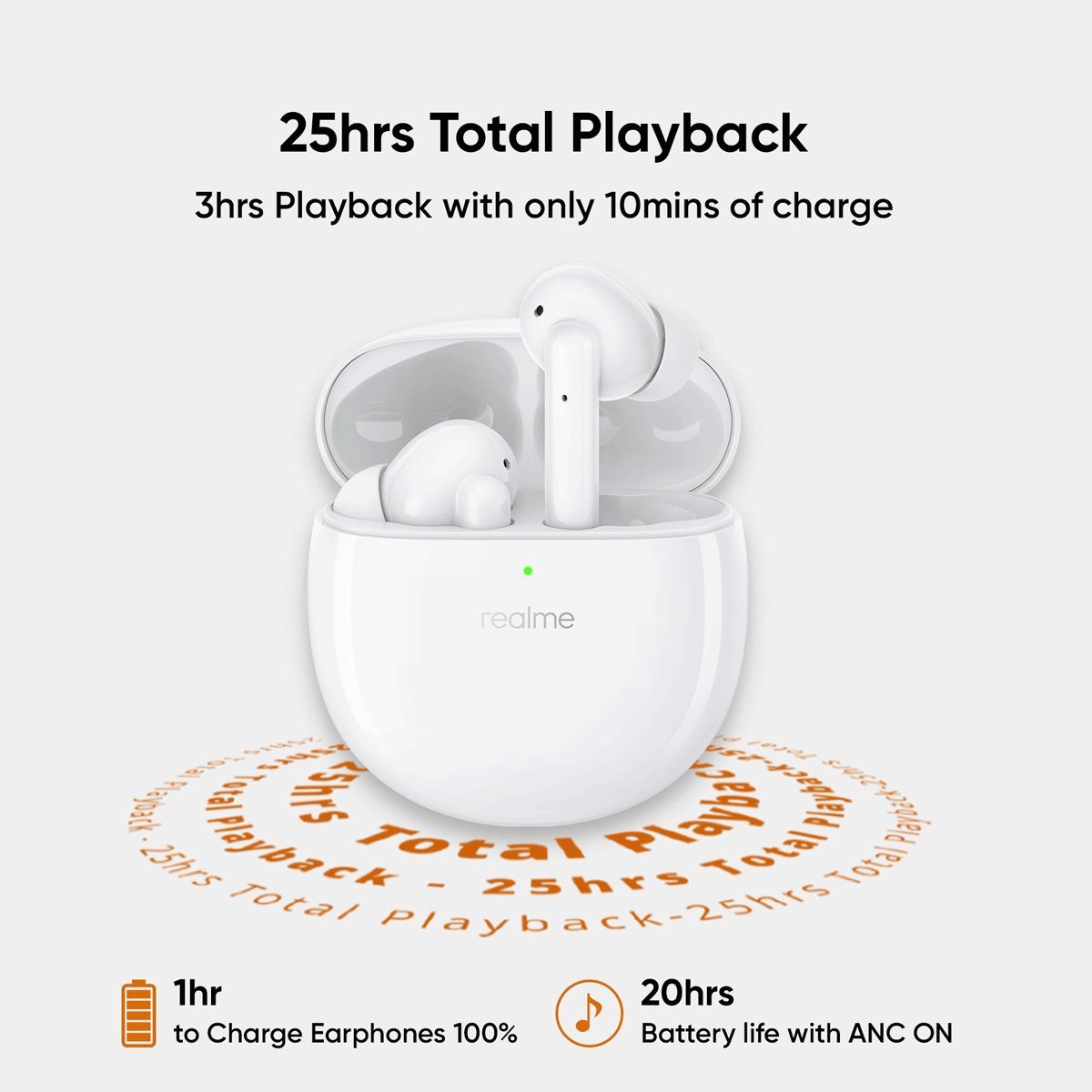 realme Buds Air Pro RMA210 TWS Earbuds with Active Noise Cancellation (IPX4 Water Resistant, Intelligent Touch Control, Soul White) realme Buds Air Pro RMA210 TWS Earbuds with Active Noise Cancellation (IPX4 Water Resistant, Intelligent Touch Control, Soul White)_3