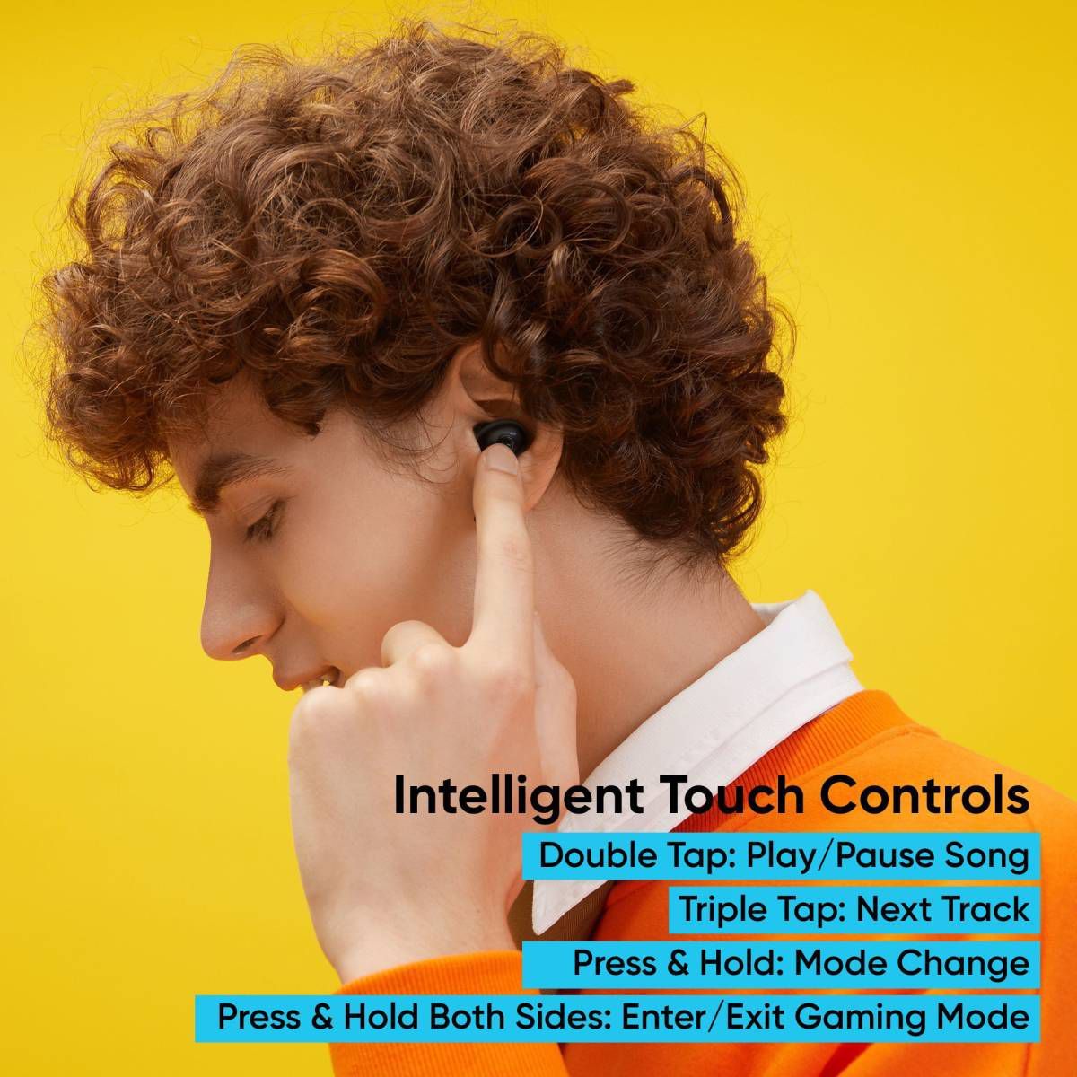 realme Buds Air Pro 4814463 TWS Earbuds with Active Noise Cancellation (IPX4 Water Resistant, 25 Hours Playback, Black)_5