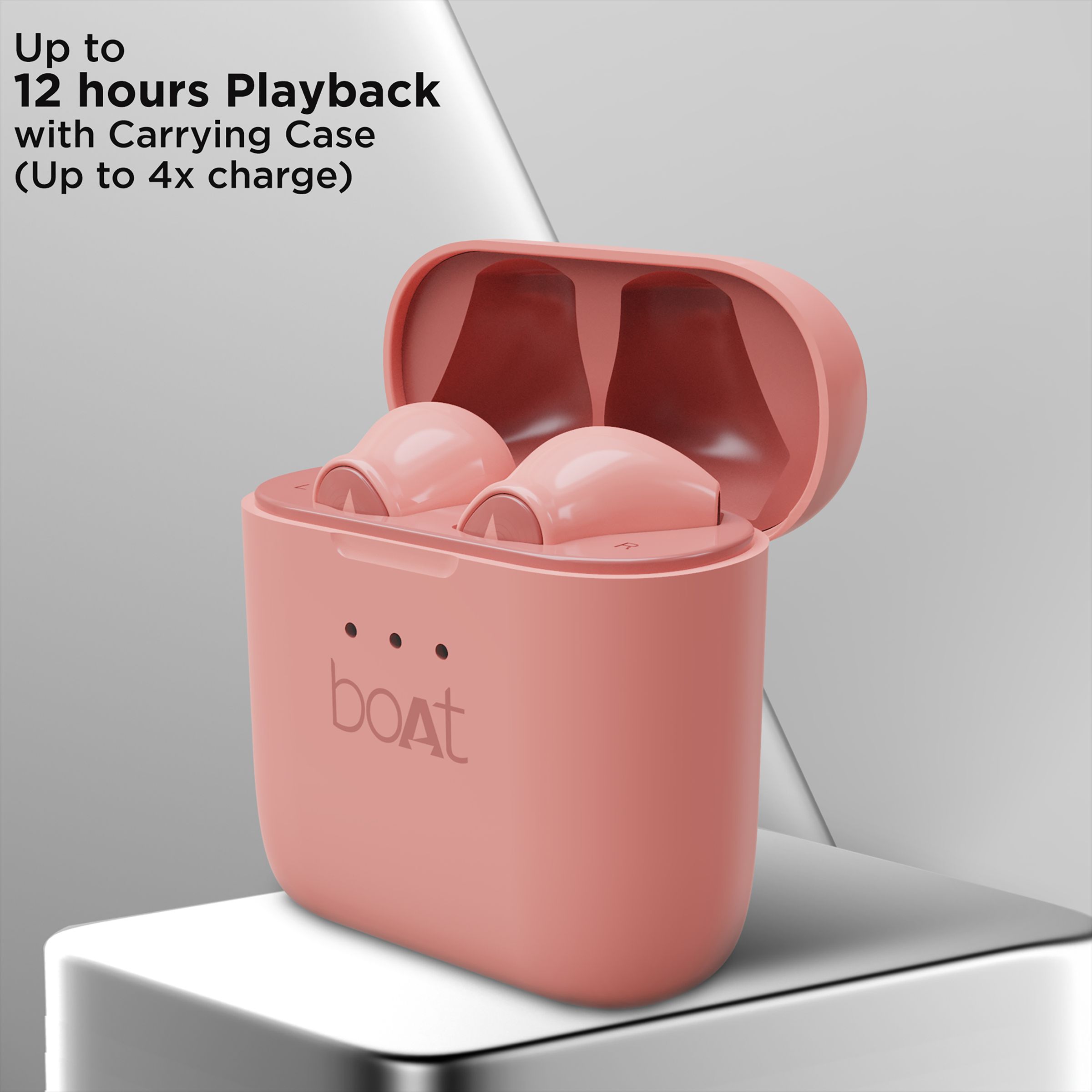 boAt Airdopes 138 TWS Earbuds (IPX4 Water & Dust Resistant, 12 Hours Playback, Light Pink)_7