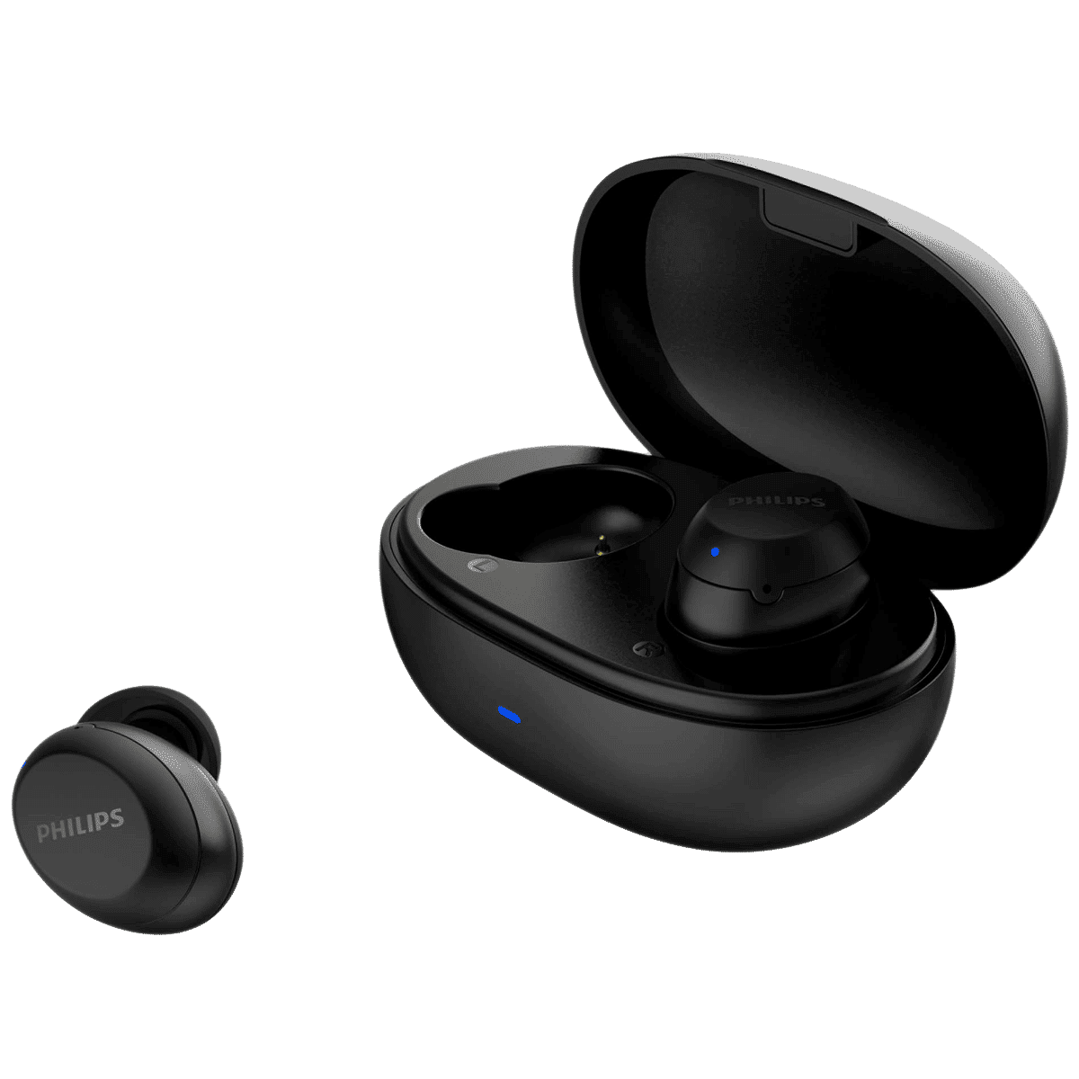 PHILIPS TAT1235BK/97 TWS Earbuds (Splash Resistant, Echo Cancellation, Black) PHILIPS TAT1235BK/97 TWS Earbuds (Splash Resistant, Echo Cancellation, Black)_1