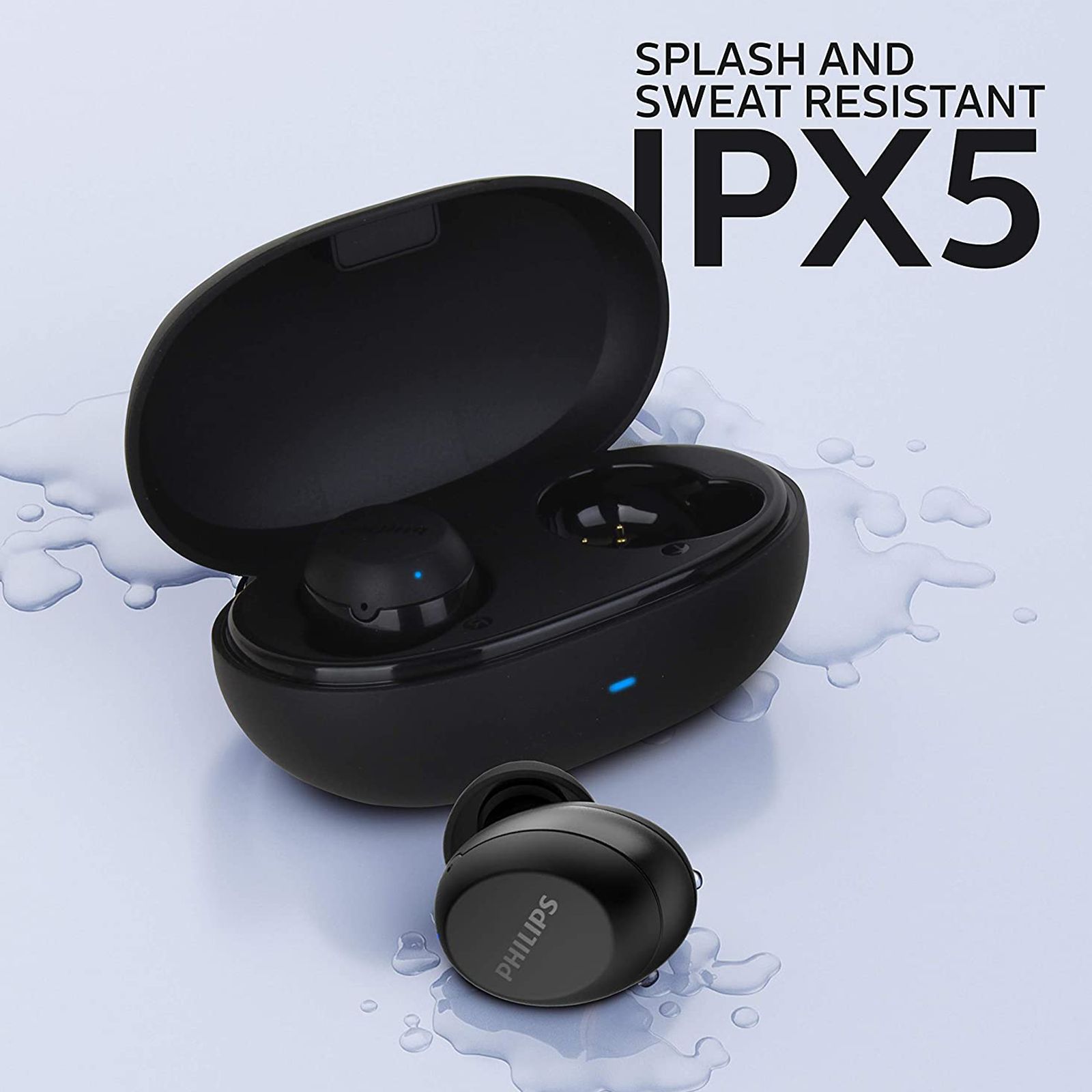 PHILIPS TAT1235BK/97 TWS Earbuds (Splash Resistant, Echo Cancellation, Black) PHILIPS TAT1235BK/97 TWS Earbuds (Splash Resistant, Echo Cancellation, Black)_10