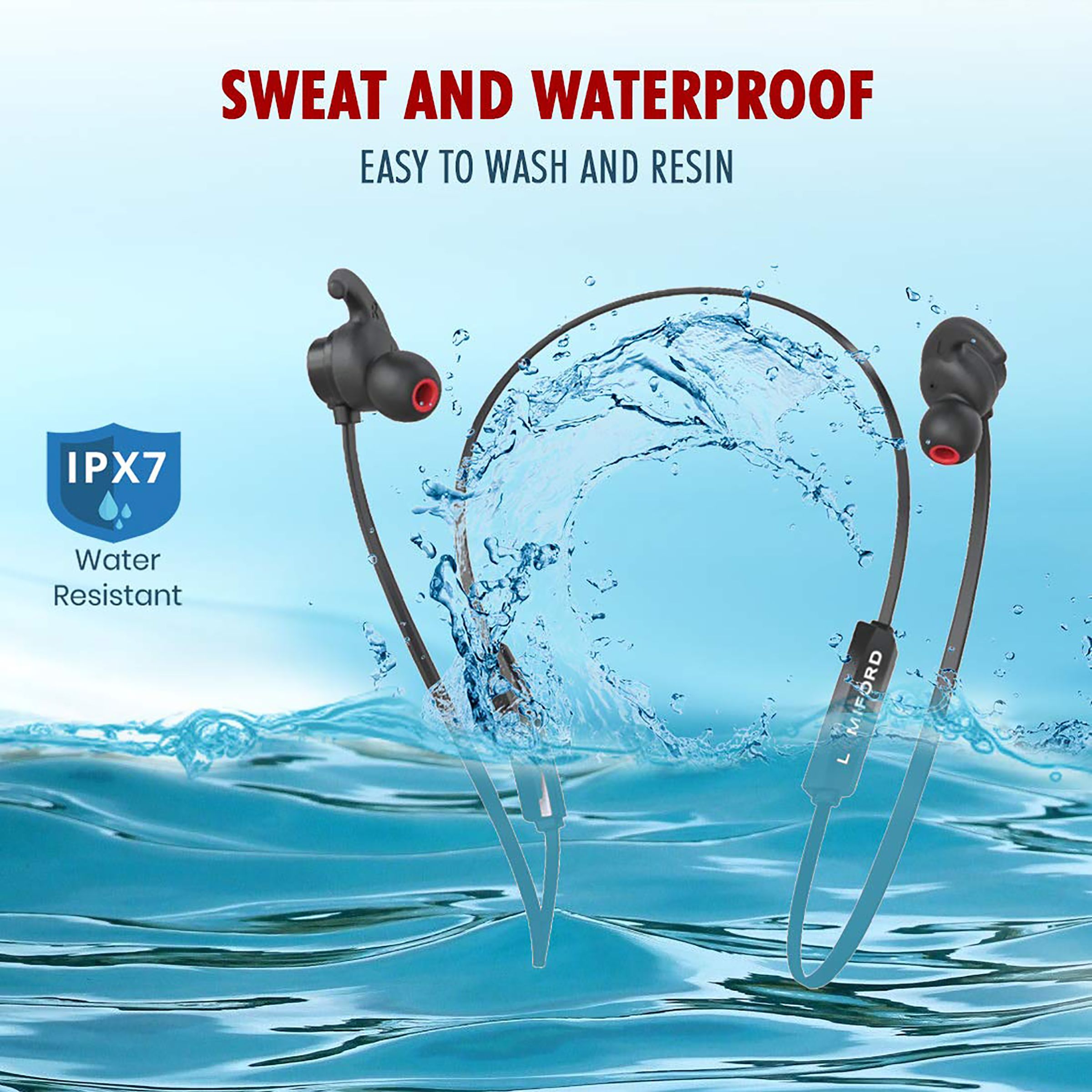 LUMIFORD XploriaHD XP10 Pro Neckband with Noise Cancellation (IPX7 Waterproof & Sweatproof, Dual Pairing Technology, Black)_7