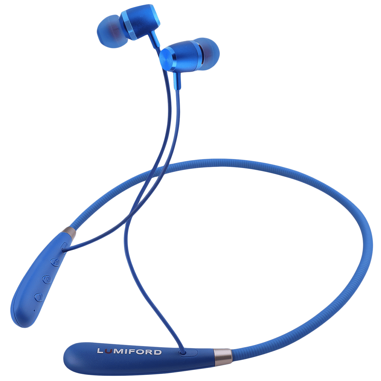 LUMIFORD XploriaHD XP60 Neckband with Passive Noise Cancellation (IPX5 Splashproof & Water Resistant, Multi Functional Button, Blue)_9