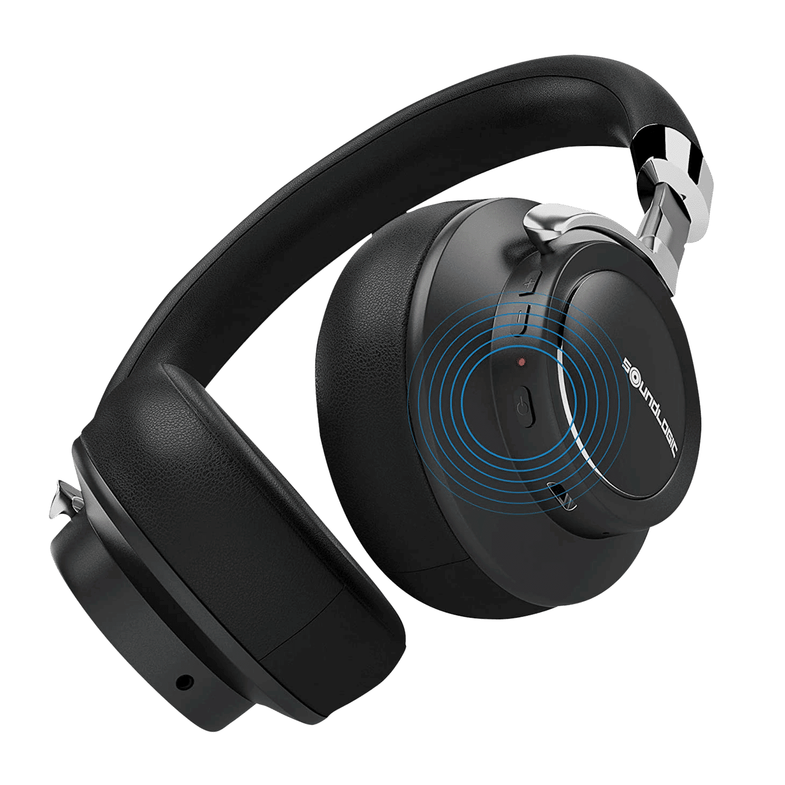 soundLOGIC BEB012PX Bluetooth Headphone with Mic (Passive Cancellation, On Ear, Black)_3