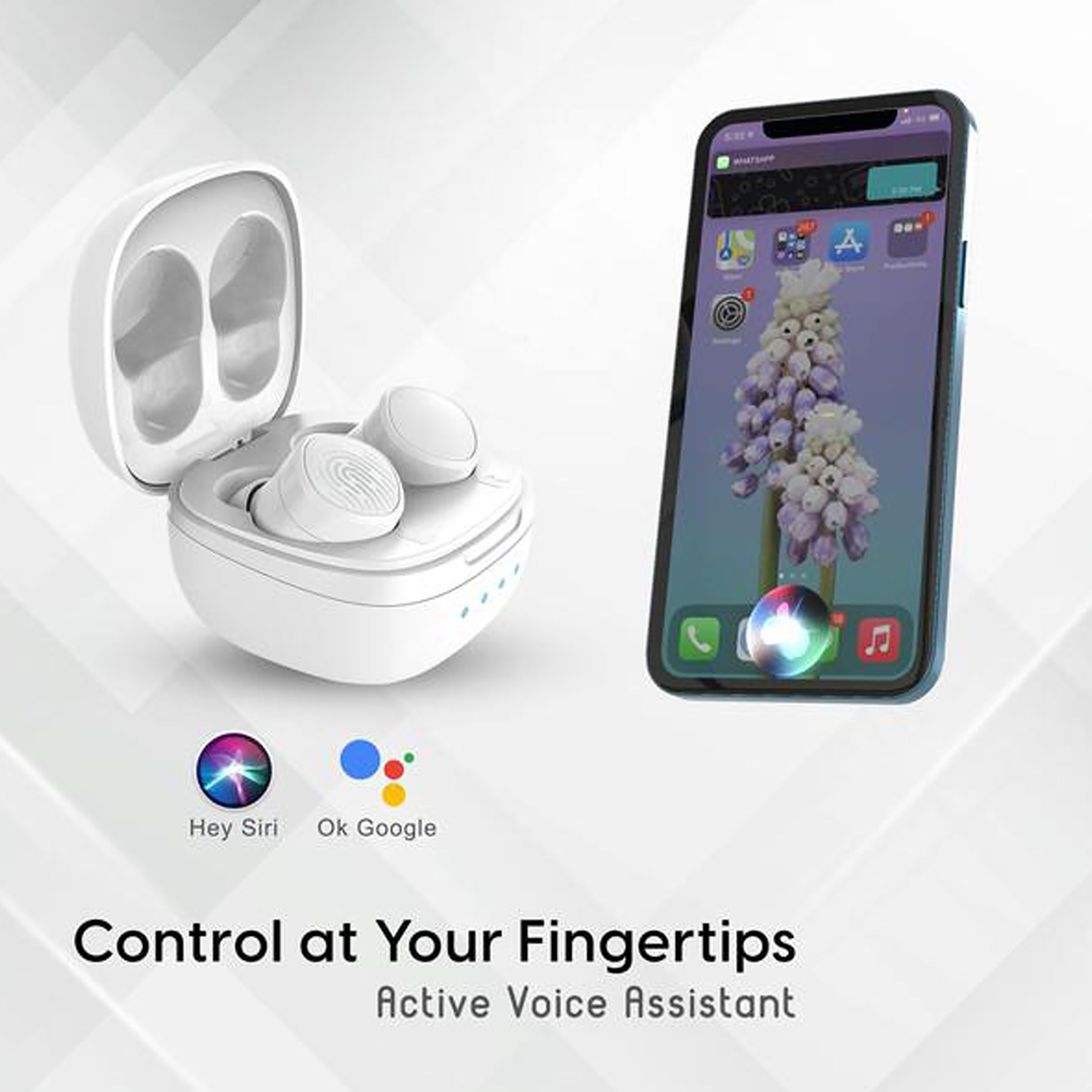 ambrane NeoBuds 22 TWS Earbuds with Active Noise Cancellation (IPX4 Sweat & Splash Resistant, 12 Hours Playback, White) ambrane NeoBuds 22 TWS Earbuds with Active Noise Cancellation (IPX4 Sweat & Splash Resistant, 12 Hours Playback, White)_4