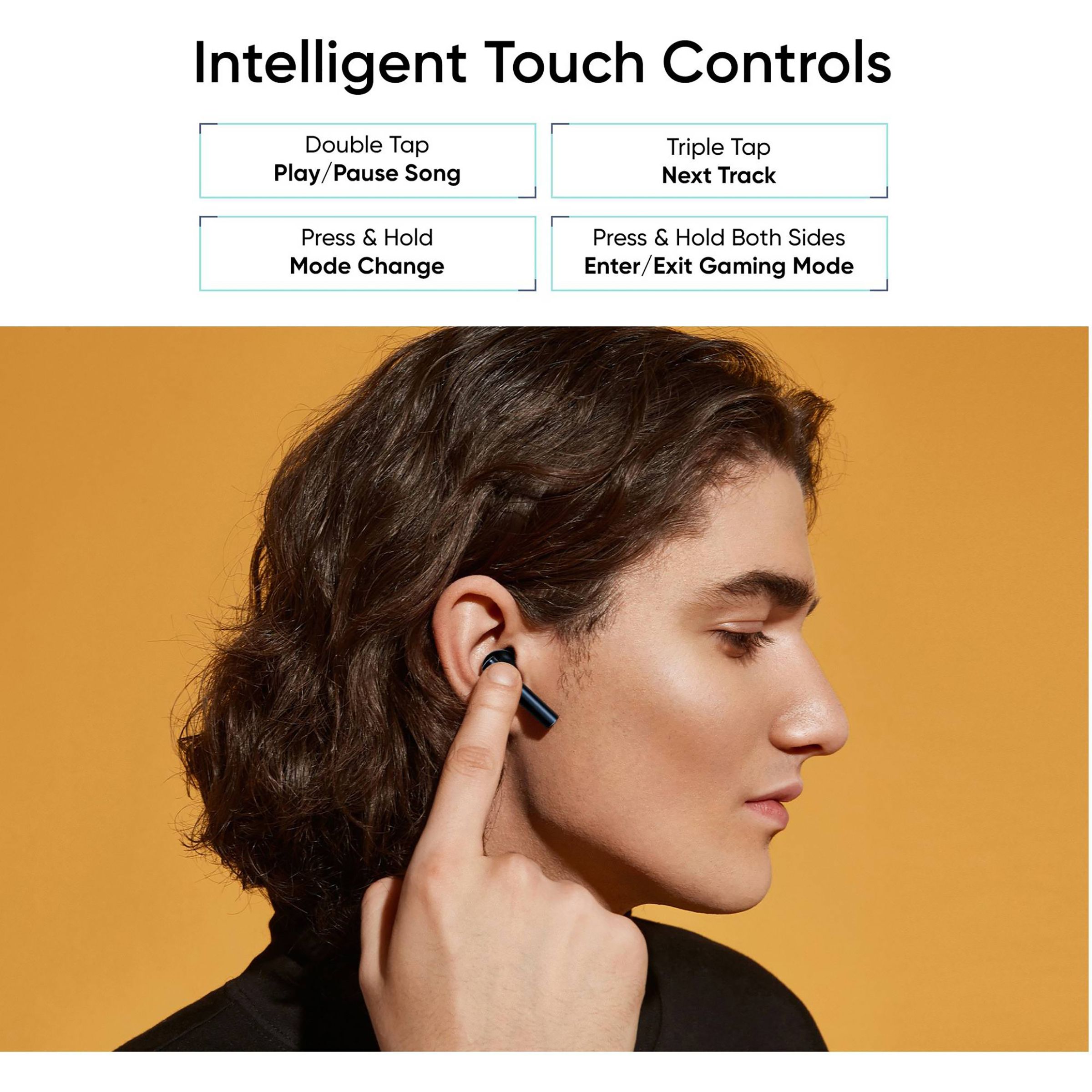 realme Buds Air 2 RMA2003 TWS Earbuds with Active Noise Cancellation (IPX5 Water Resistant, 25 Hours Playtime, Black)_7