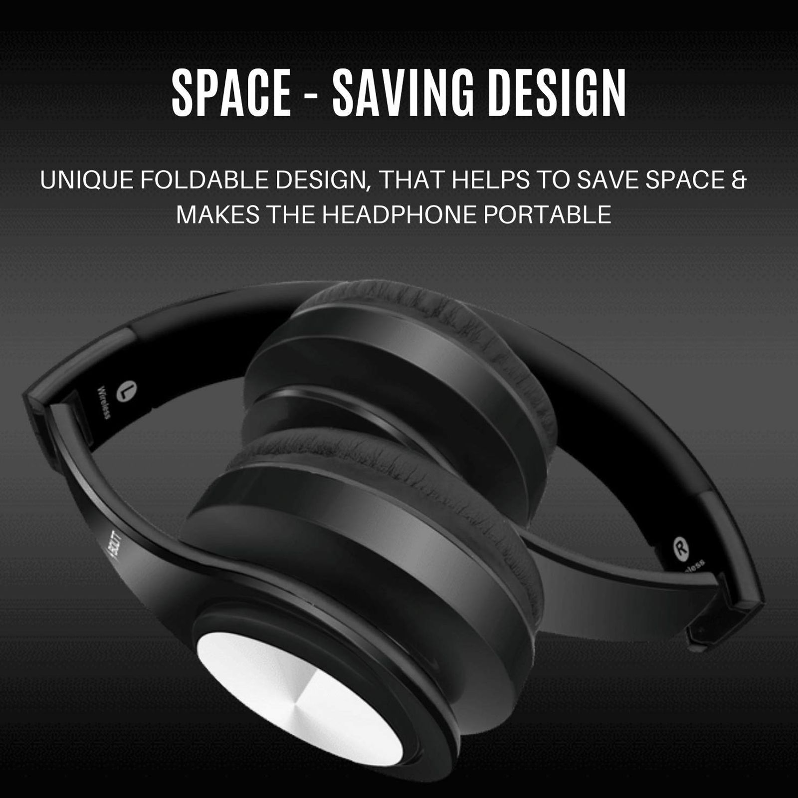 FIRE-BOLTT BH1001 BH1000 On-Ear Noise Isolation Wireless Headphone with Mic (Bluetooth 5.0, Exceptional Sound with Great Bass, Black) FIRE-BOLTT BH1001 BH1000 On-Ear Noise Isolation Wireless Headphone with Mic (Bluetooth 5.0, Exceptional Sound with Great Bass, Black)_4