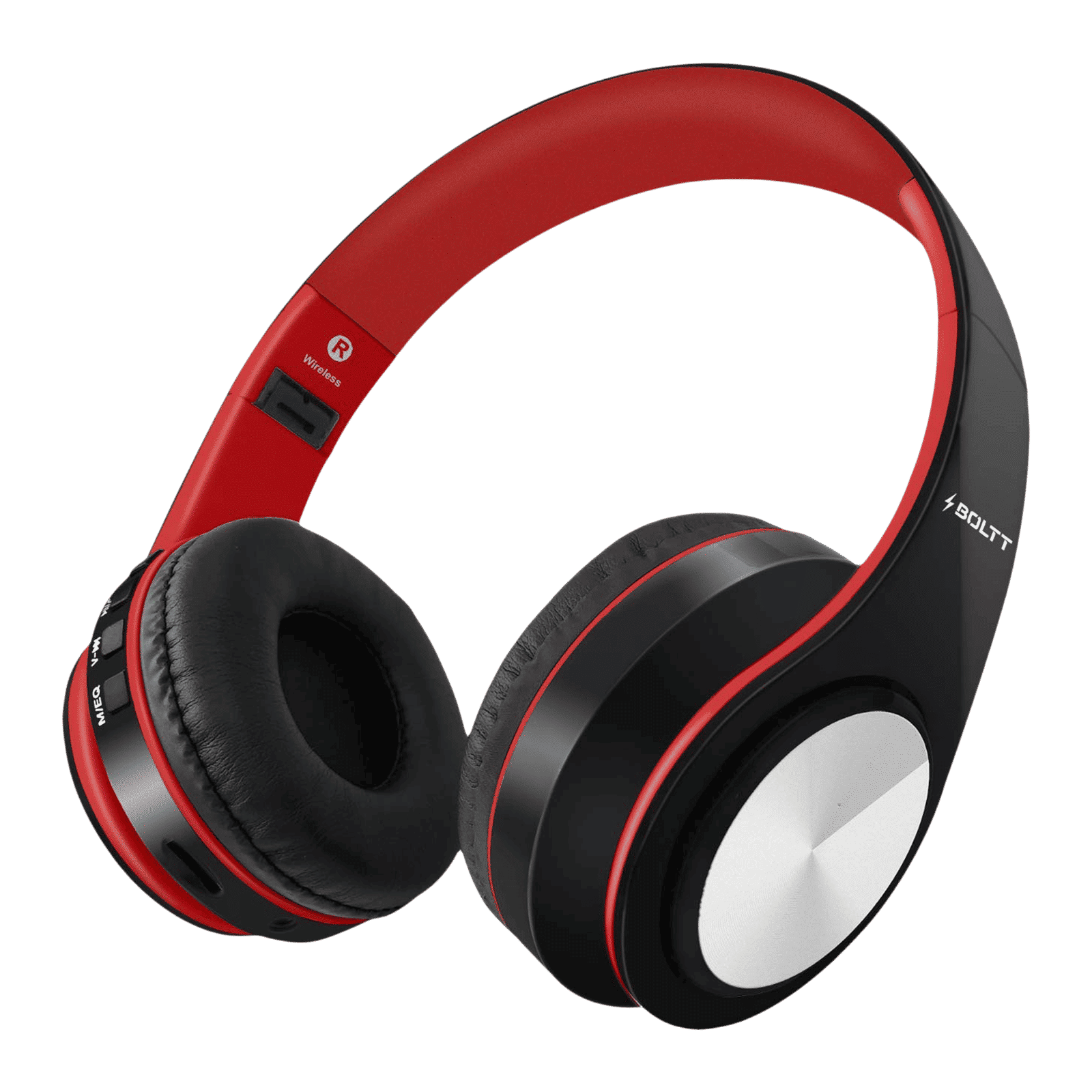 FIRE-BOLTT BH1001 BH1000 On-Ear Noise Isolation Wireless Headphone with Mic (Bluetooth 5.0, Exceptional Sound with Great Bass, Red) FIRE-BOLTT BH1001 BH1000 On-Ear Noise Isolation Wireless Headphone with Mic (Bluetooth 5.0, Exceptional Sound with Great Bass, Red)_1