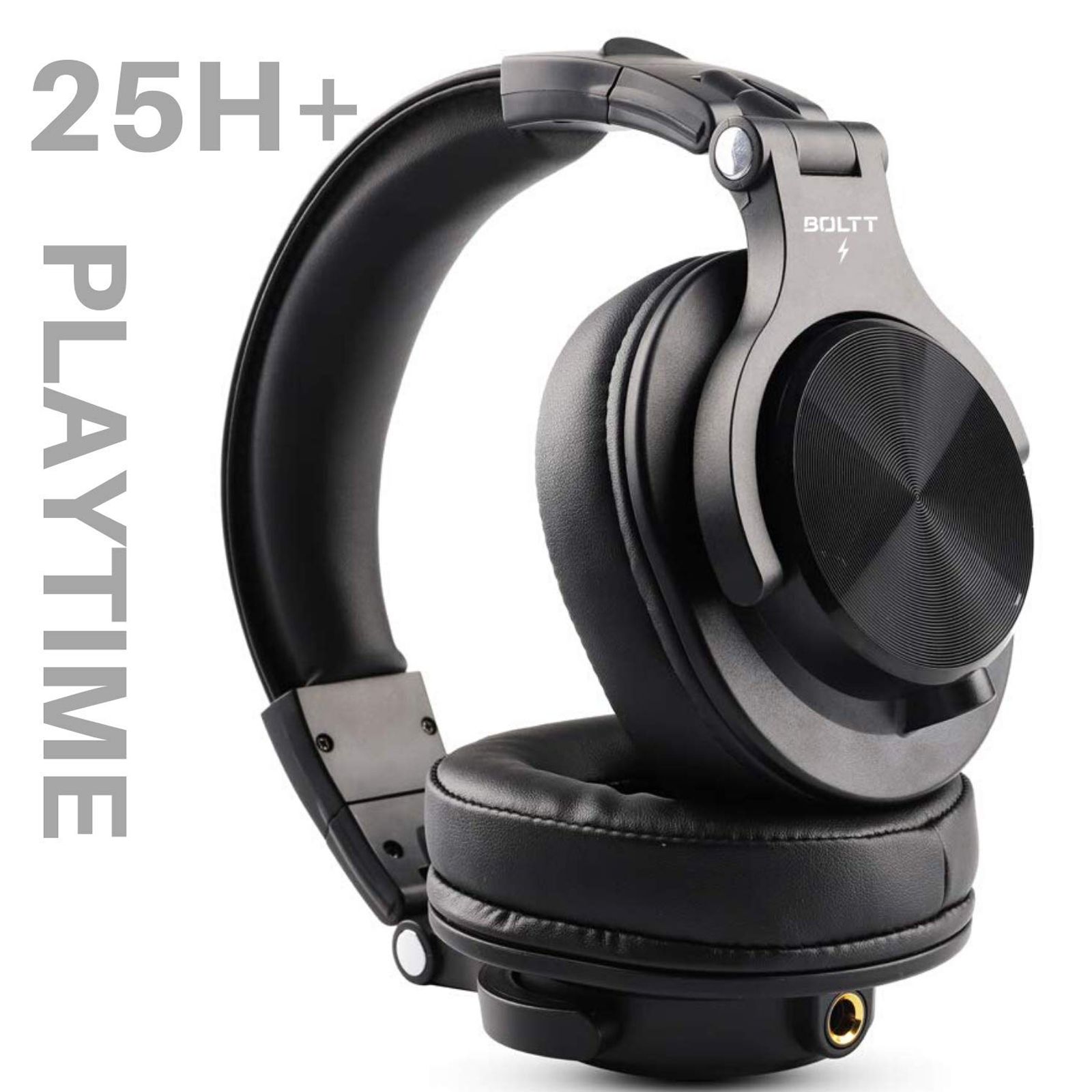 FIRE-BOLTT BH1401 BH1400 Over-Ear Noise Isolation Wireless Headphone with Mic (Bluetooth 5.0, Adjustable Headband, Black) FIRE-BOLTT BH1401 BH1400 Over-Ear Noise Isolation Wireless Headphone with Mic (Bluetooth 5.0, Adjustable Headband, Black)_4
