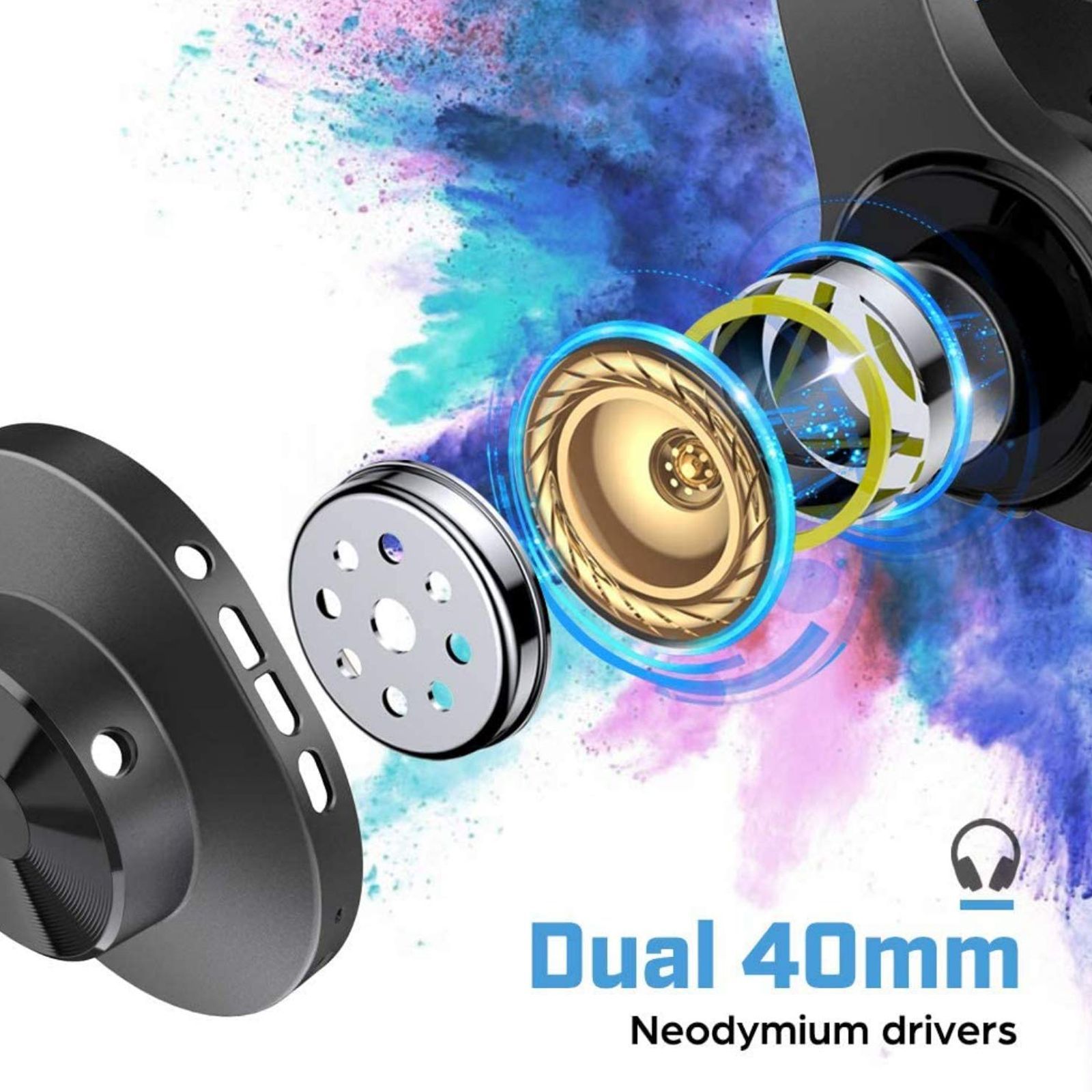 Fire-Boltt 15BHAAY#1 BH1500 Over-Ear Wireless Headphone with Mic (Bluetooth 5.0, 40 mm Drivers, Black) Fire-Boltt 15BHAAY#1 BH1500 Over-Ear Wireless Headphone with Mic (Bluetooth 5.0, 40 mm Drivers, Black)_5