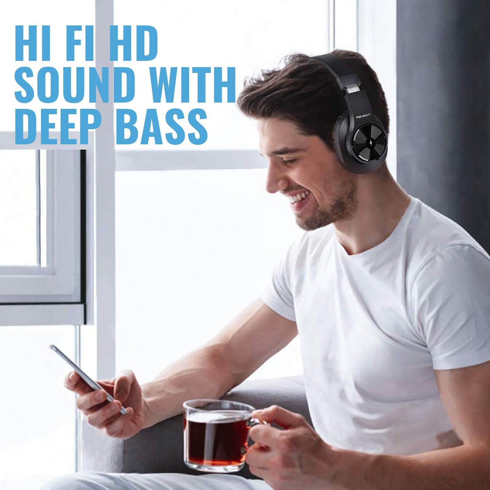 Fire-Boltt 15BHAAY#1 BH1500 Over-Ear Wireless Headphone with Mic (Bluetooth 5.0, 40 mm Drivers, Black) Fire-Boltt 15BHAAY#1 BH1500 Over-Ear Wireless Headphone with Mic (Bluetooth 5.0, 40 mm Drivers, Black)_9