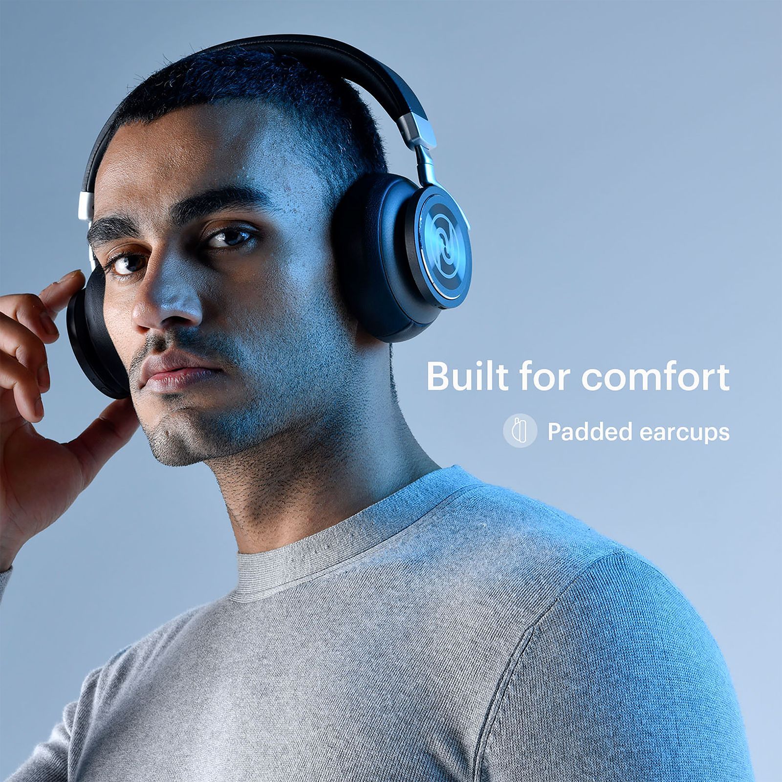 noise Defy Bluetooth Headphone with Mic (IPX5 Water Resistant, On Ear, Black)_7