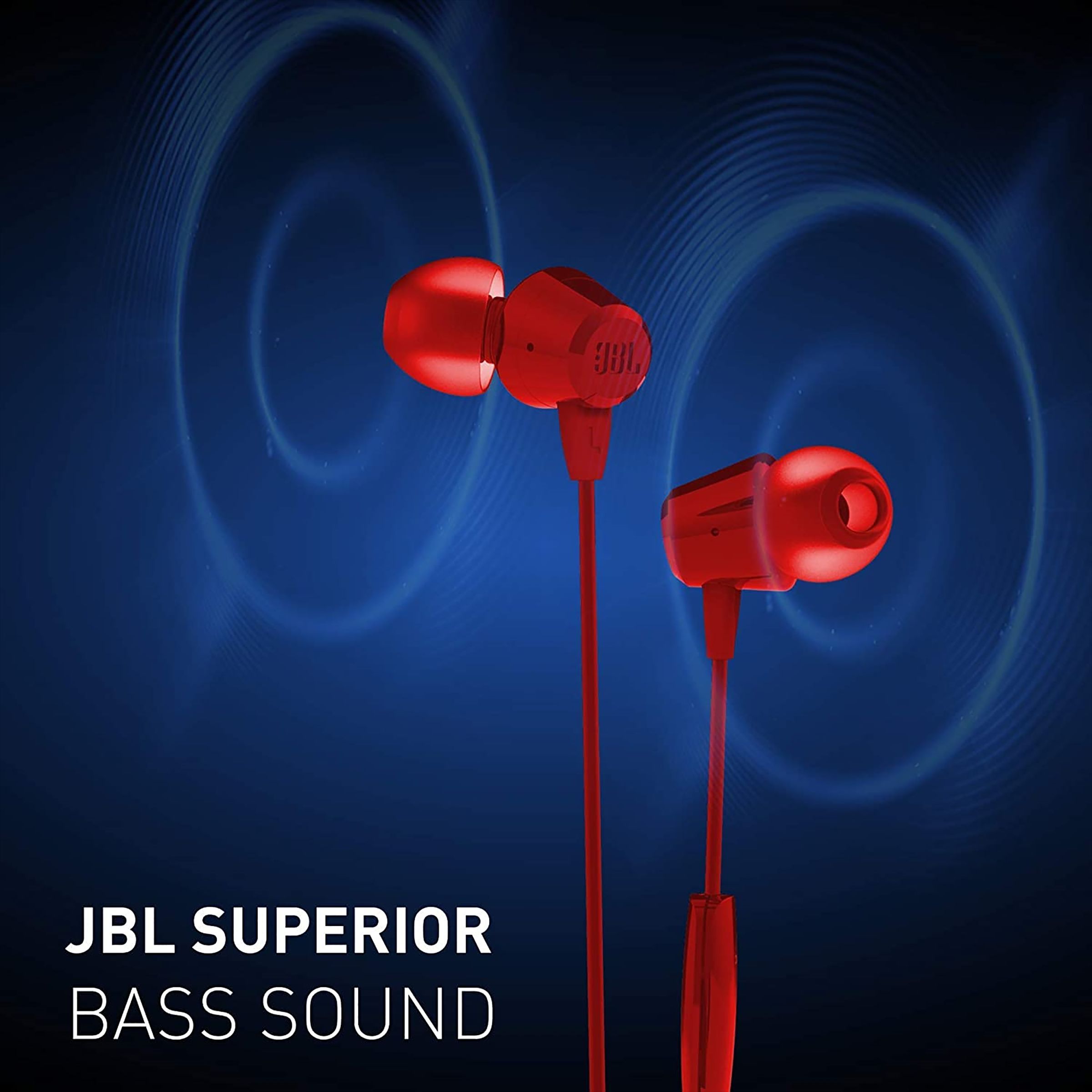JBL JBLT50HIREDIN In-Ear Wired Earphone with Mic (Lightweight and Comfortable, Red) JBL JBLT50HIREDIN In-Ear Wired Earphone with Mic (Lightweight and Comfortable, Red)_5