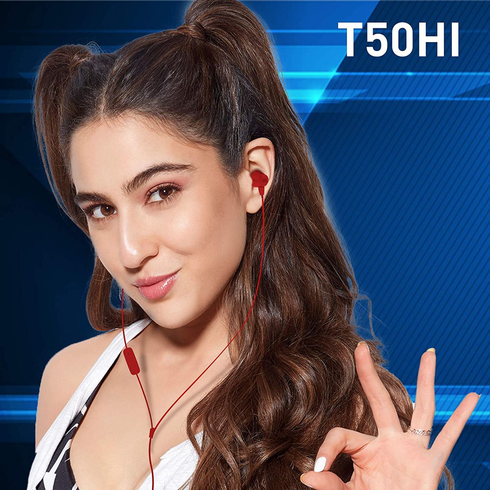 JBL JBLT50HIREDIN In-Ear Wired Earphone with Mic (Lightweight and Comfortable, Red) JBL JBLT50HIREDIN In-Ear Wired Earphone with Mic (Lightweight and Comfortable, Red)_3