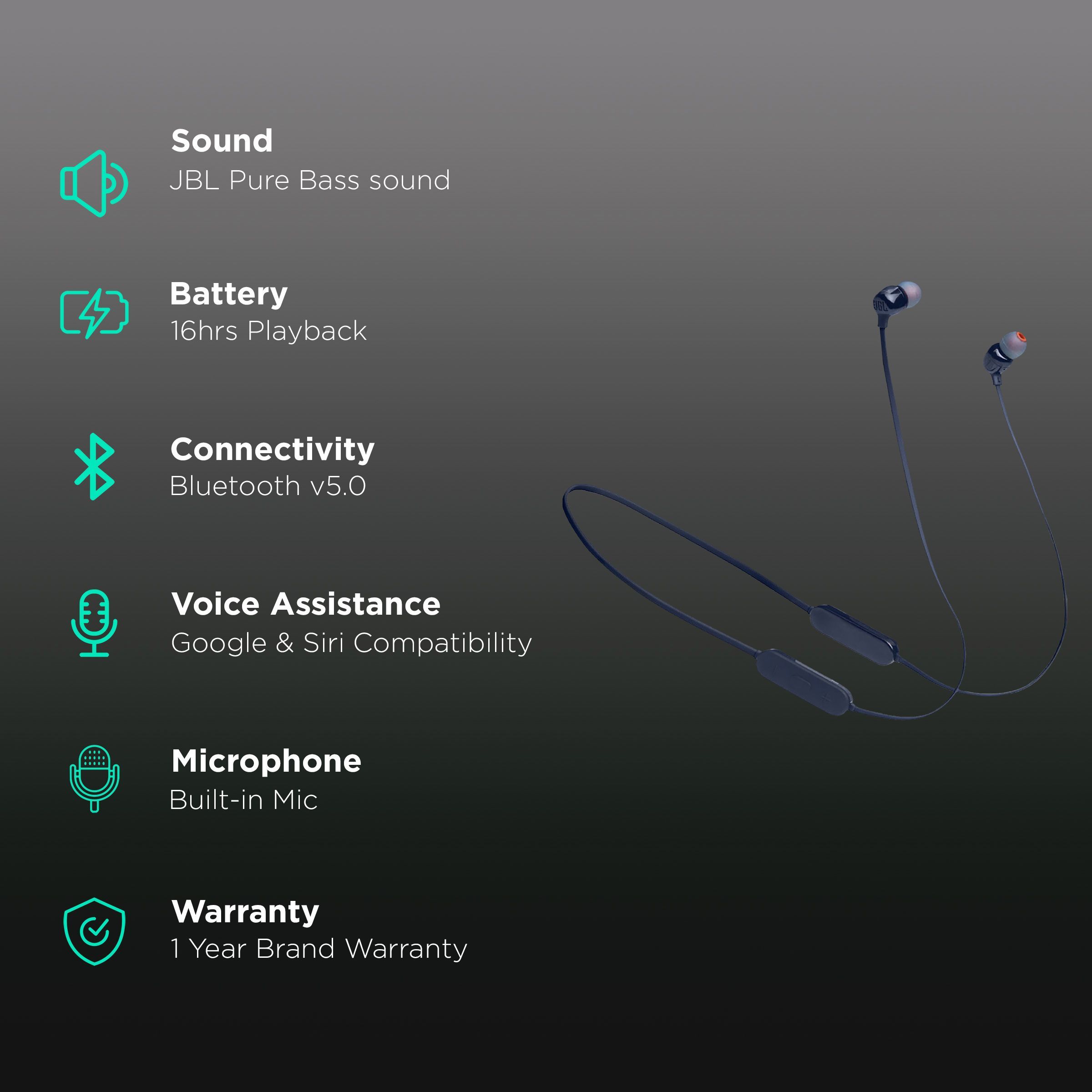 JBL Tune 175 JBLT175BTBLU Neckband (16 Hours Playtime, Blue)_2