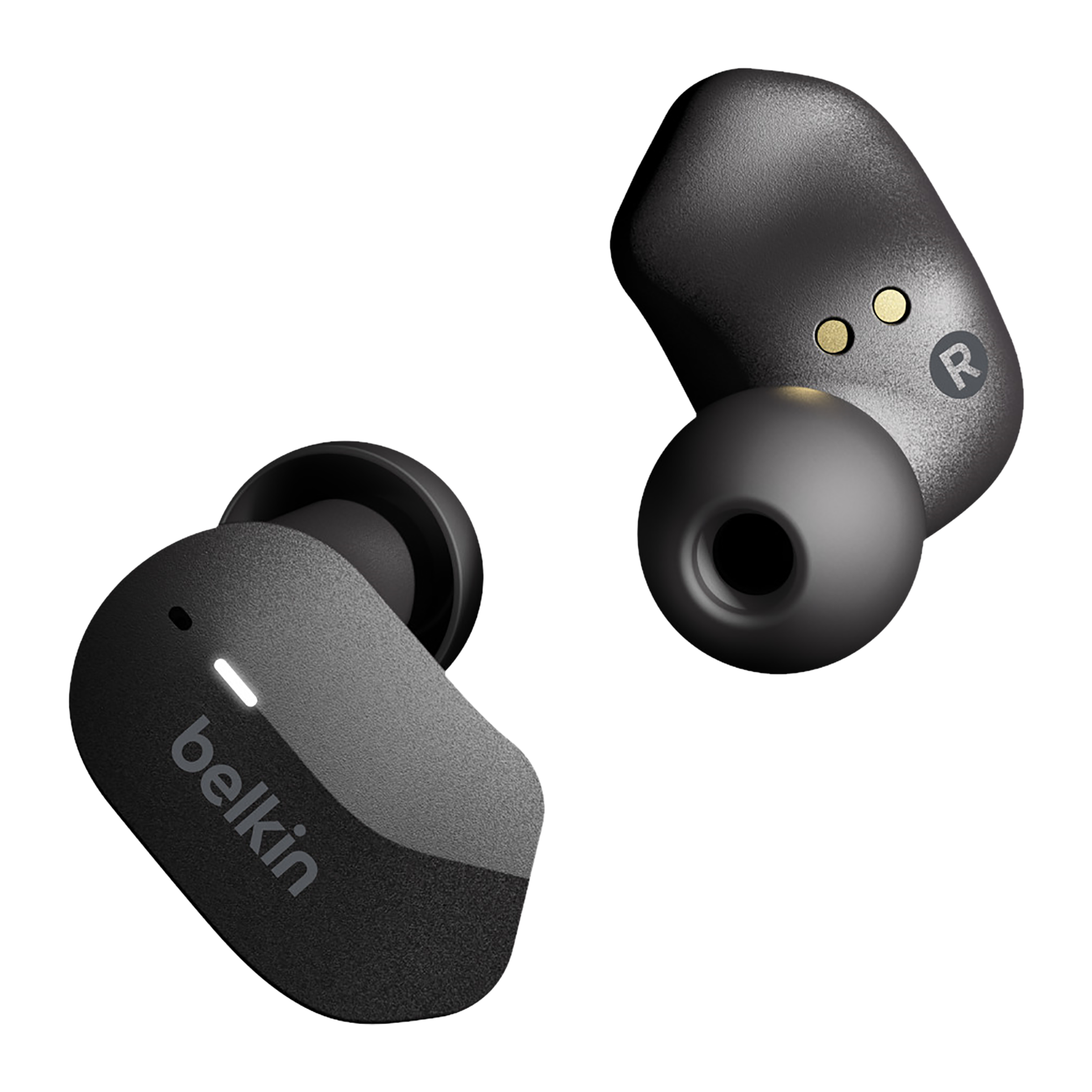 belkin Soundform AUC001BTBK TWS Earbuds with Active Noise Cancellation (IPX5 Sweat & Water Resistant, 19 Hours Playback, Black)_4