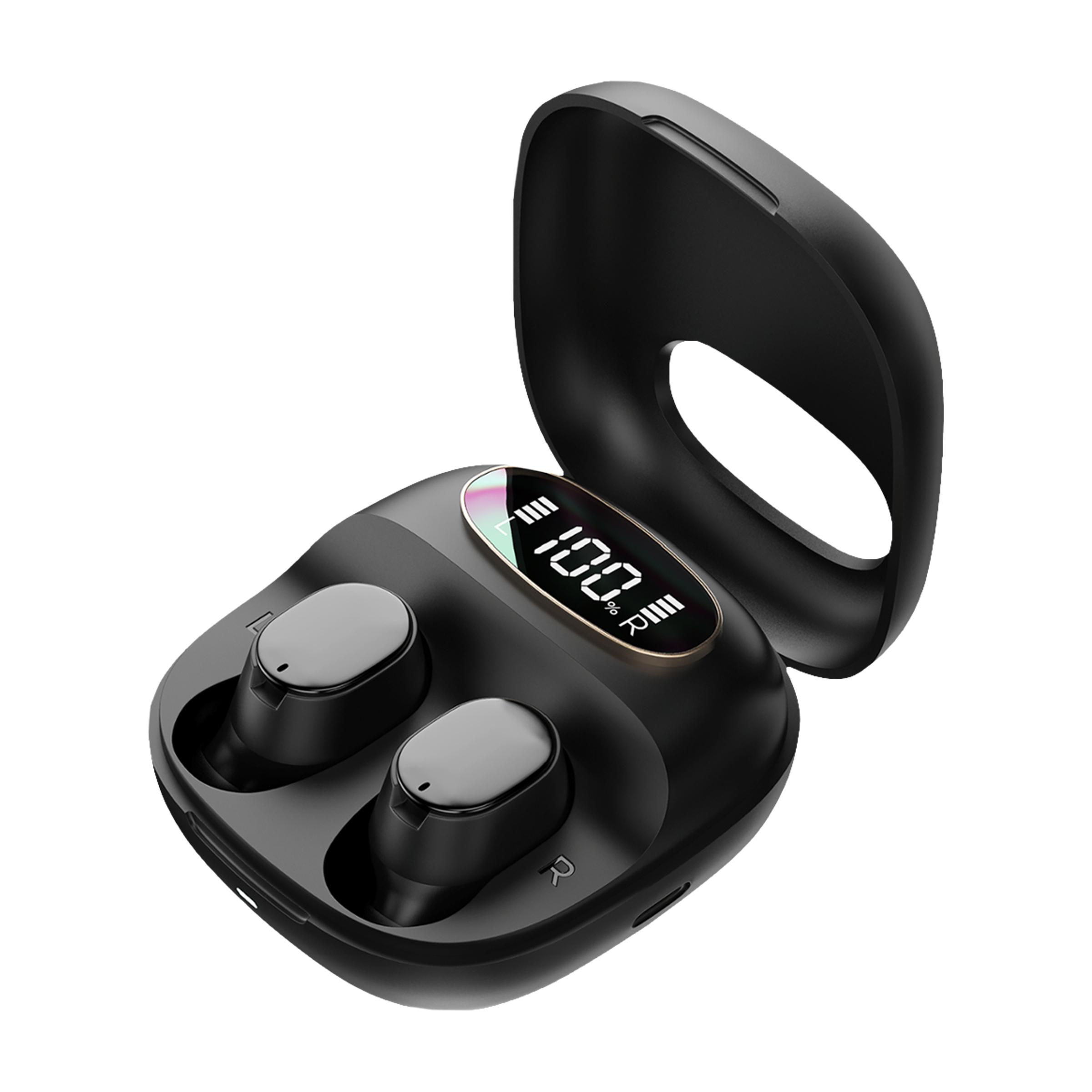 STAUNCH Boom 300 TWS Earbuds with Active Noise Cancellation (Sweatproof & Water Resistant, 20 Hours Playback, Black)_1