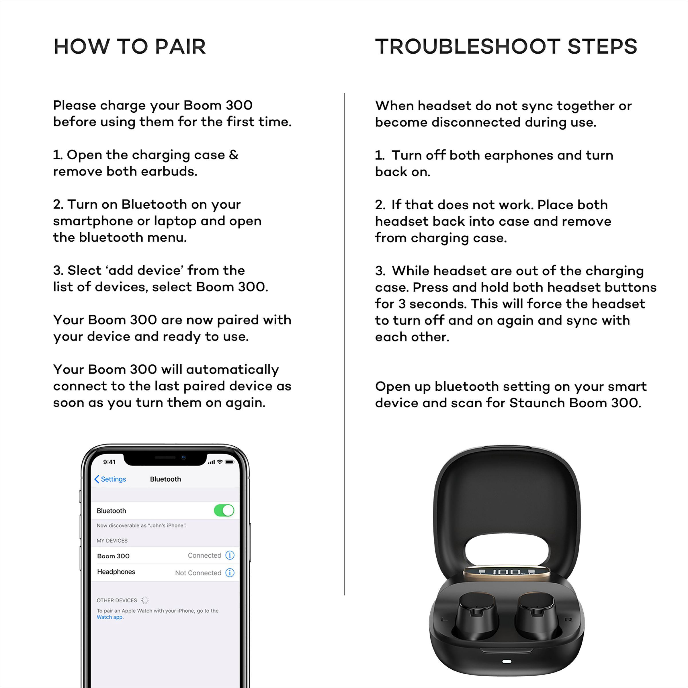 STAUNCH Boom 300 TWS Earbuds with Active Noise Cancellation (Sweatproof & Water Resistant, 20 Hours Playback, Black)_8