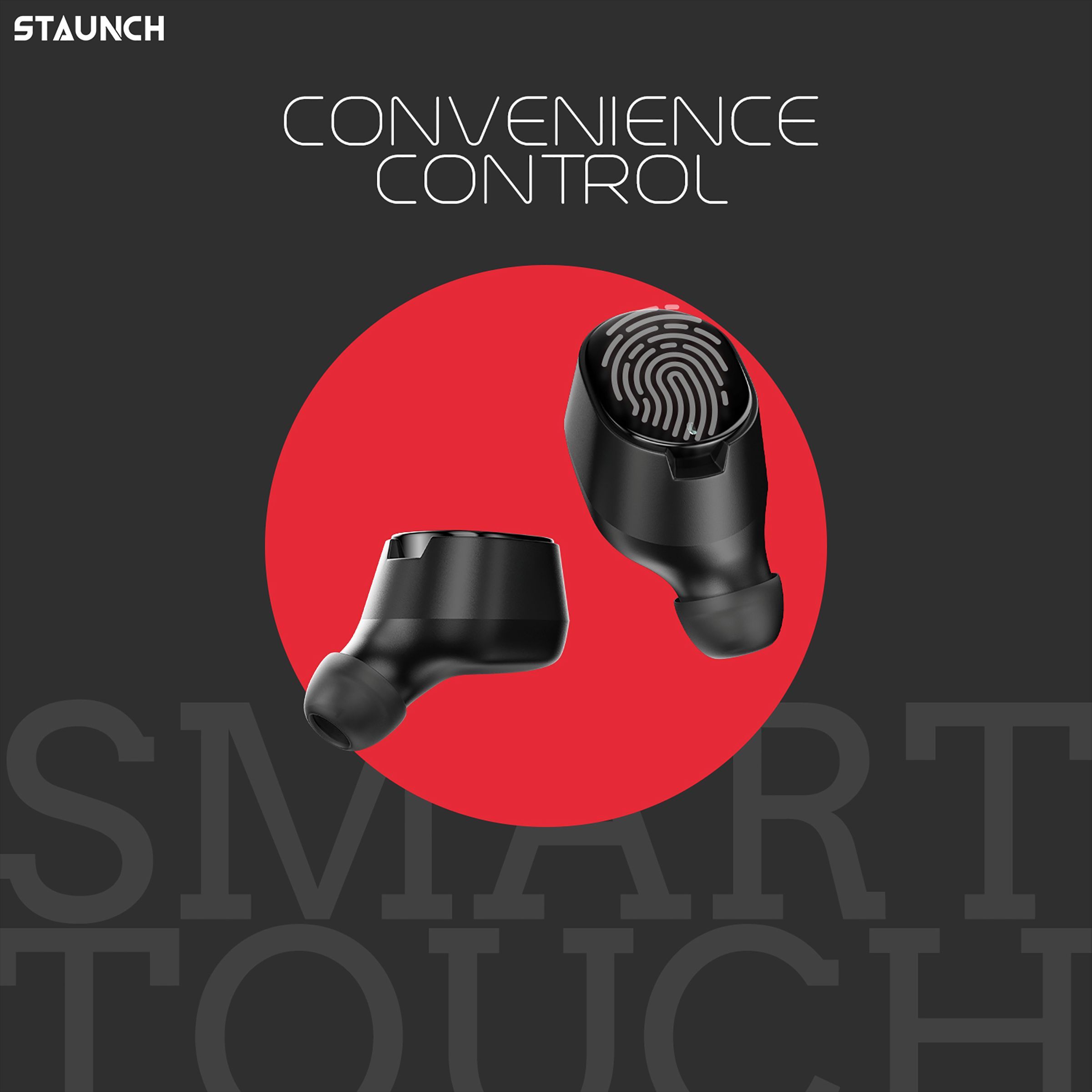 STAUNCH Boom 300 TWS Earbuds with Active Noise Cancellation (Sweatproof & Water Resistant, 20 Hours Playback, Black)_9