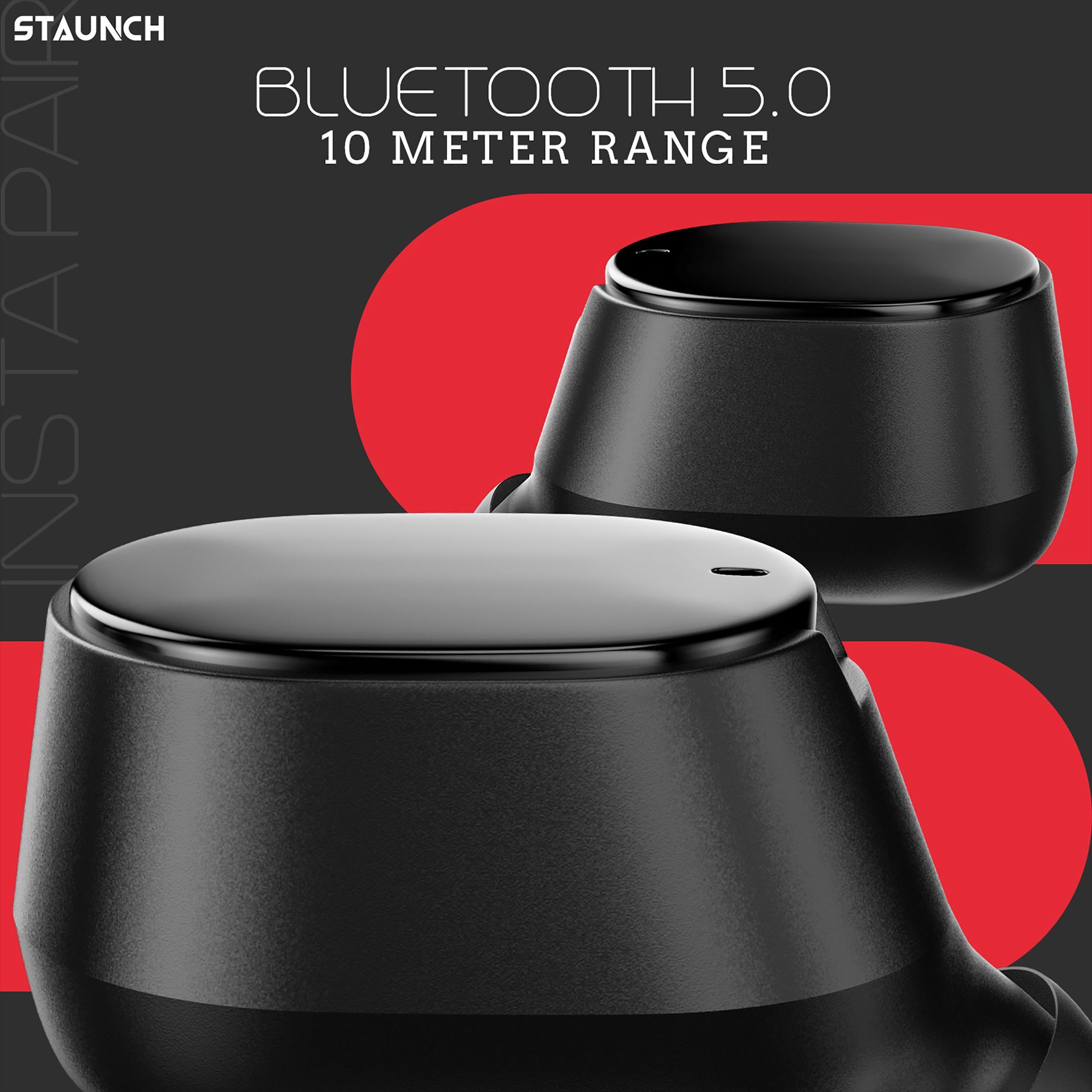 STAUNCH Boom 300 TWS Earbuds with Active Noise Cancellation (Sweatproof & Water Resistant, 20 Hours Playback, Black)_5