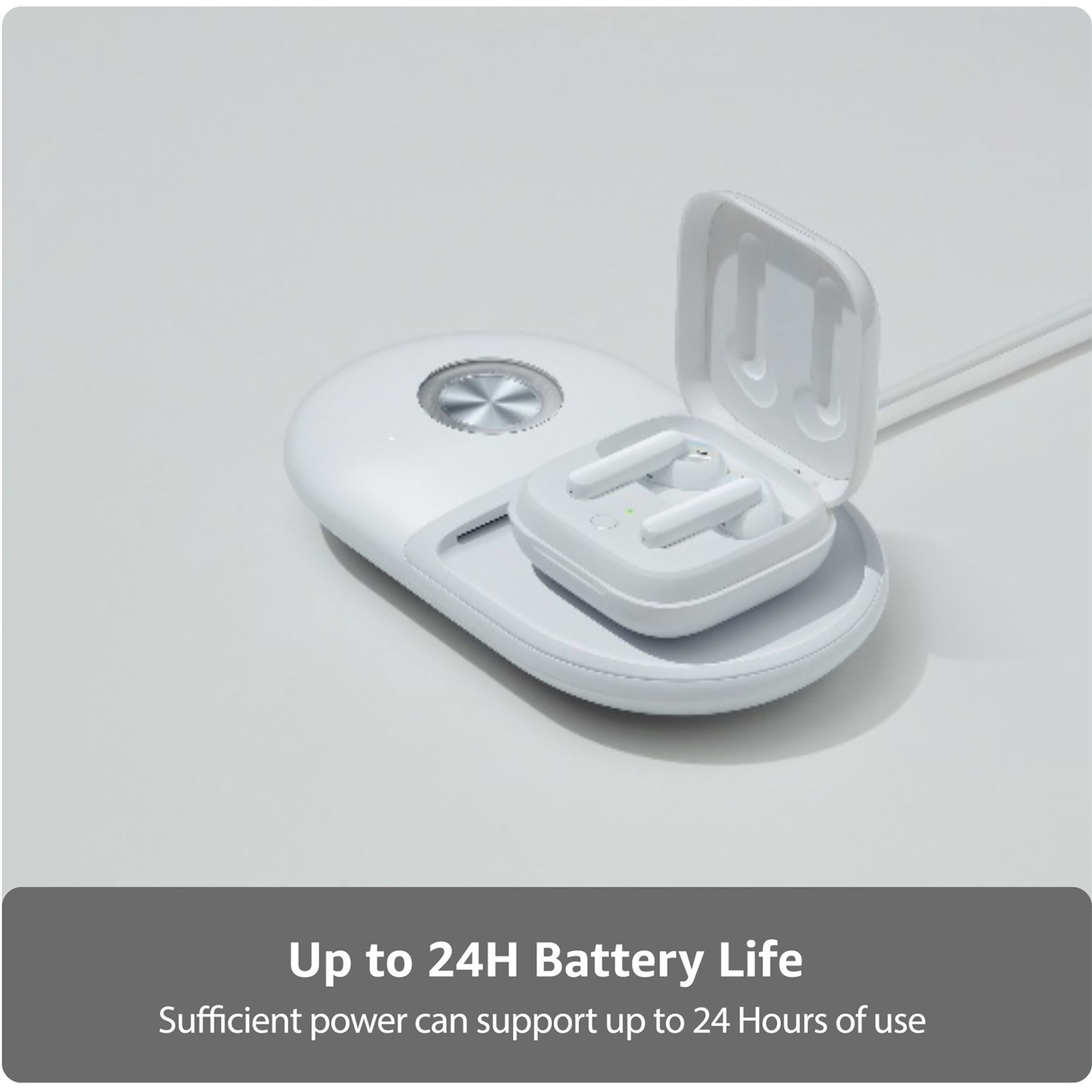 oppo Enco ETI21 TWS Earbuds with Active Noise Cancellation (IP54 Dust & Water Resistant, 24 Hours Playtime, Floral White)_4