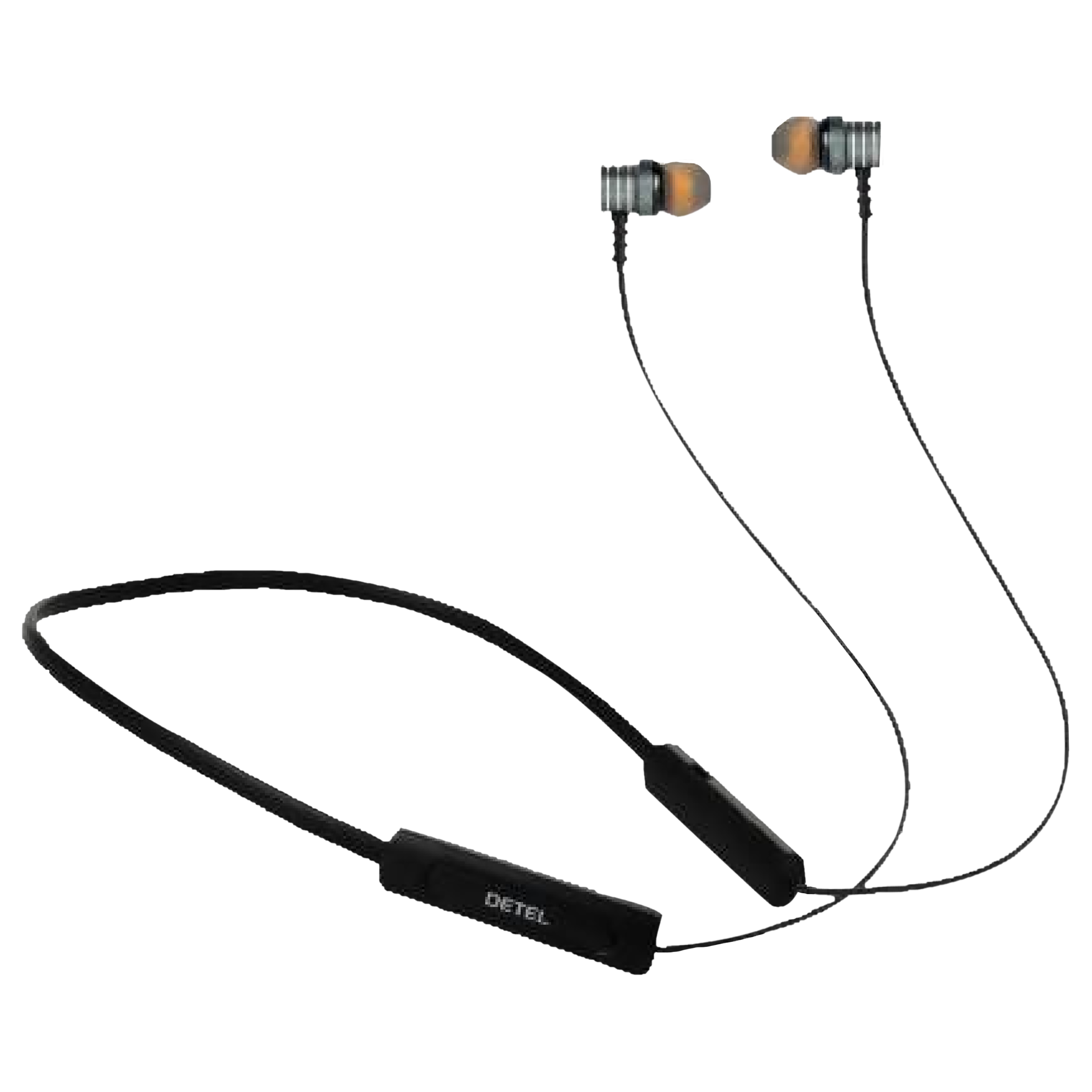 DETEL Torque Neckband with Noise Isolation (IPX6 Waterproof, 12 Hours Playtime, Black)_1