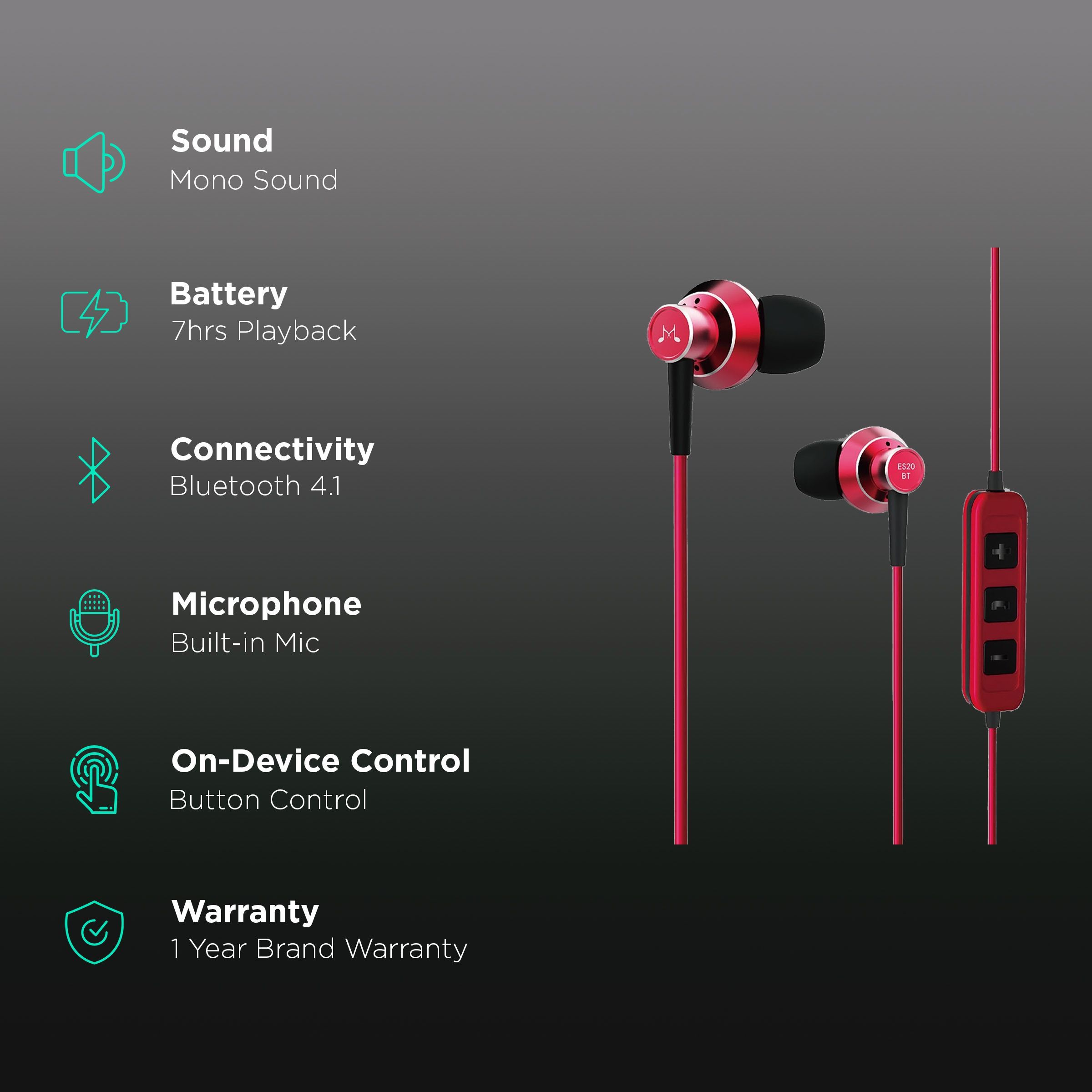 SoundMAGIC ES20BT Neckband with Noise Isolation (Powerful Bass, Black)_2