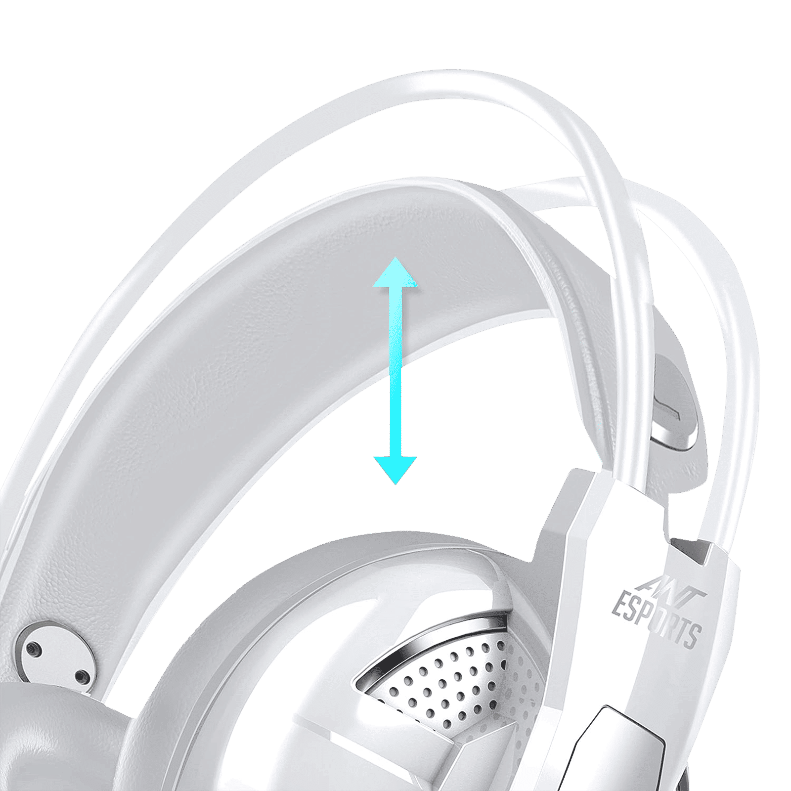ANT ESPORTS H520W Wired Gaming Headset with Noise Isolation (Deep Bass Technology, Over Ear, White)_5