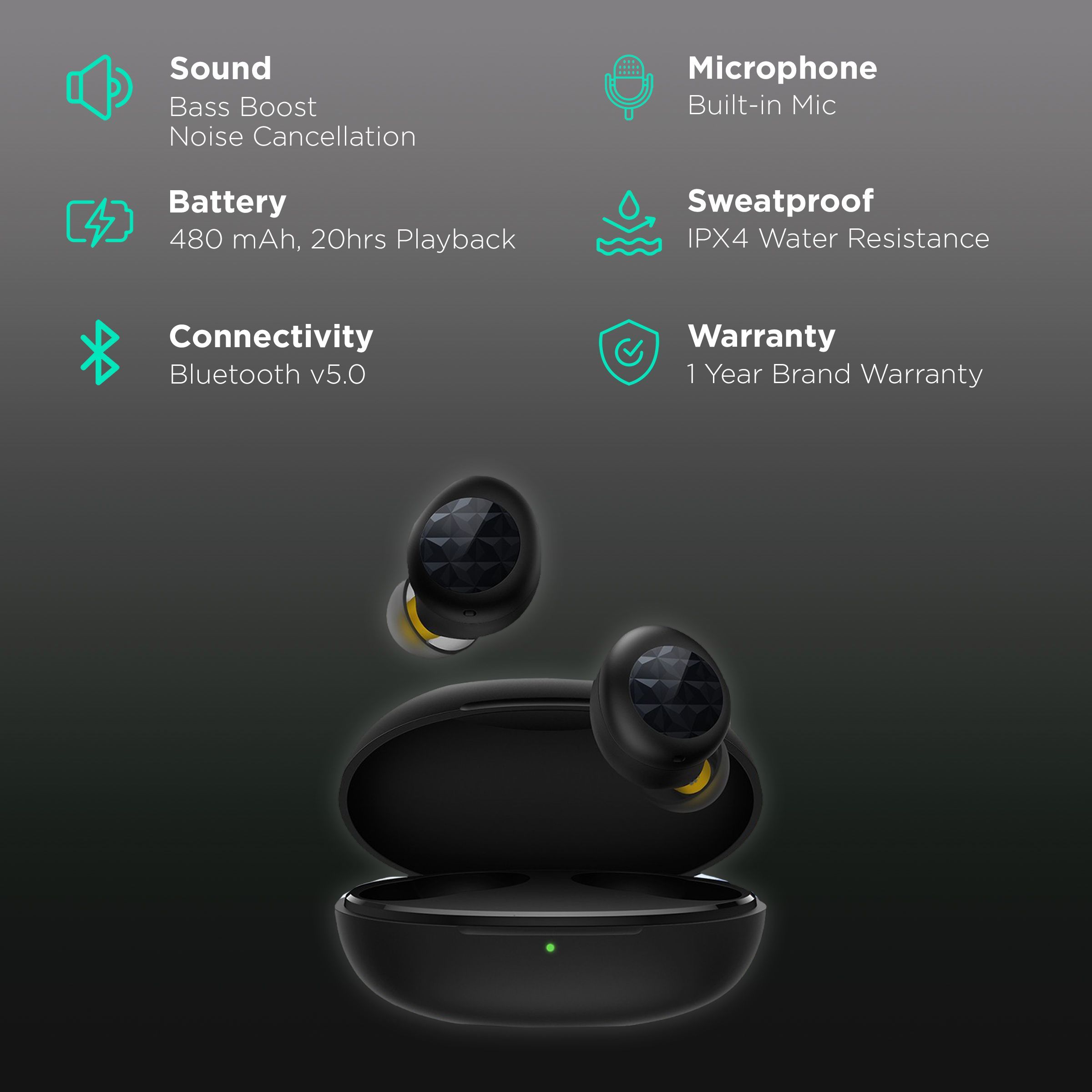 realme Buds Q2 Neo RMA2010 TWS Earbuds with Environmental Noise Cancellation (IPX4 Water Resistant, 20 Hours Playback, Black) realme Buds Q2 Neo RMA2010 TWS Earbuds with Environmental Noise Cancellation (IPX4 Water Resistant, 20 Hours Playback, Black)_2