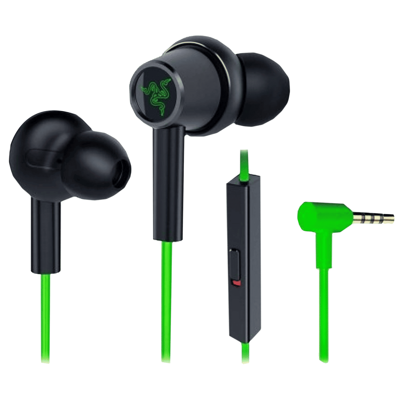 RAZER Hammerhead Duo RZ12-03030300-R3M1 Wired Earphone with Mic (In Ear, Green/Black)_1