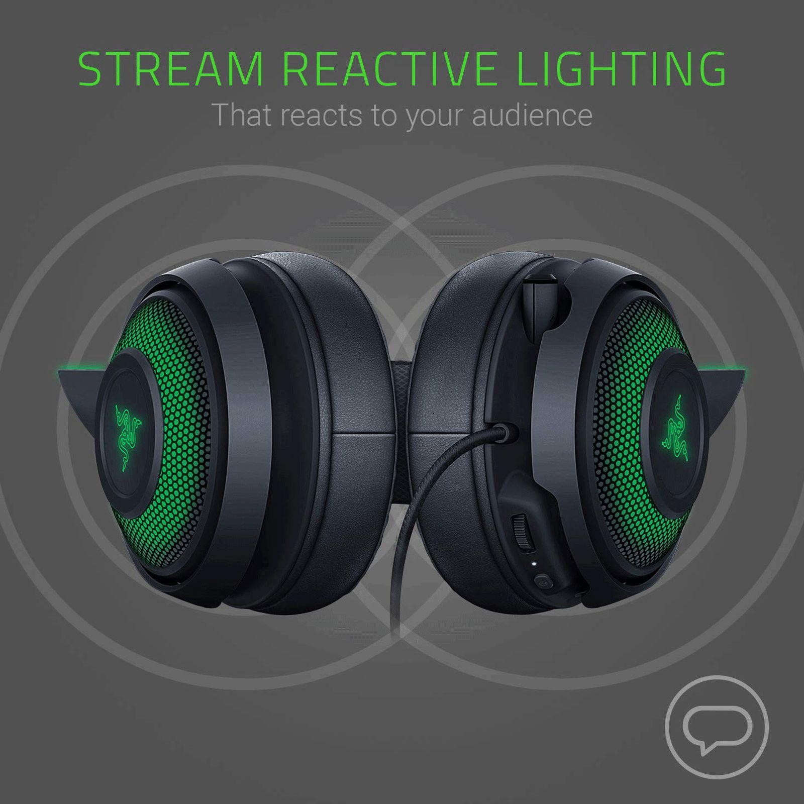 RAZER Kraken Kitty RZ04-02980100-R3M1 Wired Gaming Headset with Active Noise Cancellation (Stream Reactive Lighting, Over Ear, Black)_8