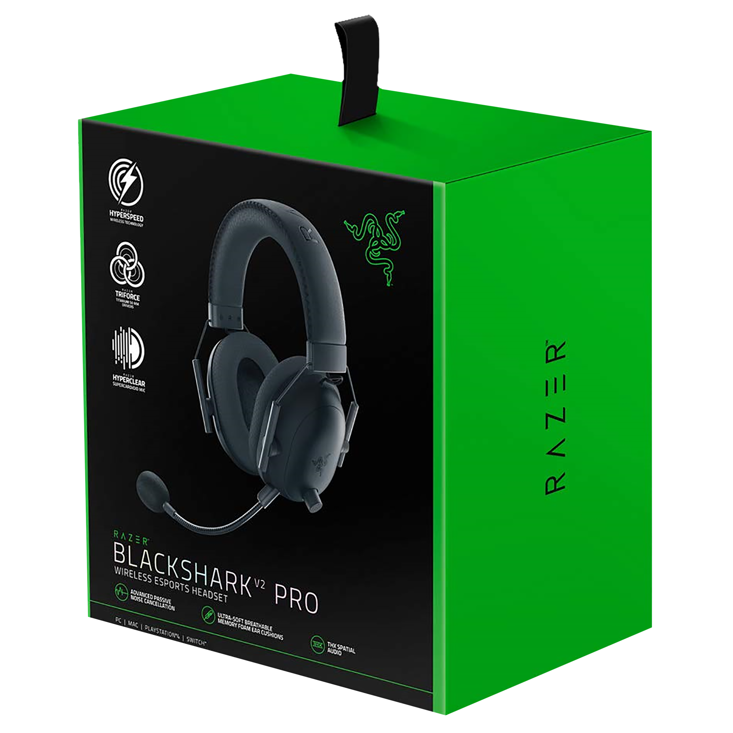 RAZER BlackShark V2 Pro RZ04-03220100-R3M1 Bluetooth Gaming Headset with Advanced Passive Noise Cancellation (24 Hours Playtime, Over Ear, Black)_8