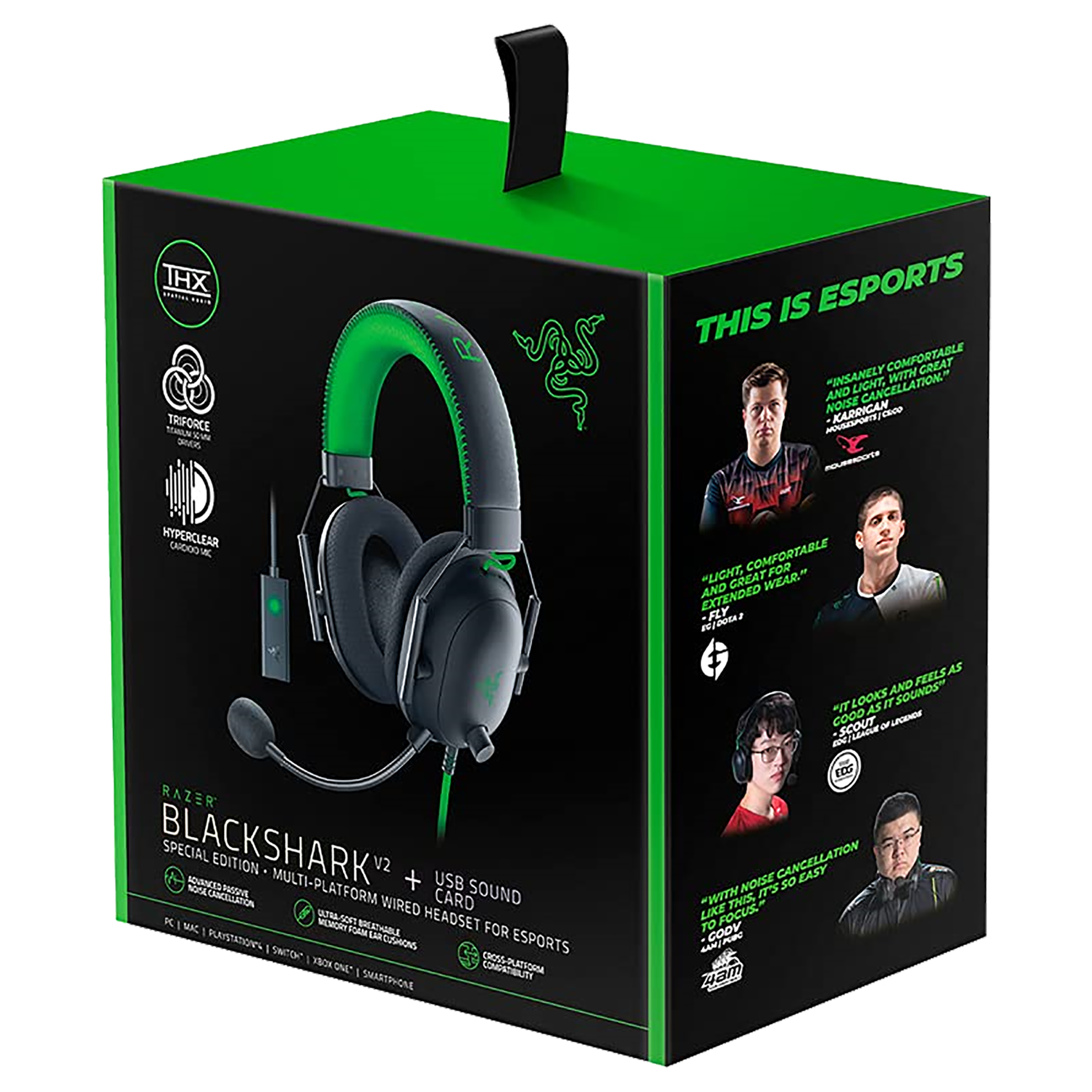 RAZER BlackShark V2 Special Edition RZ04-03230200-R3M1 Wired Gaming Headset with Advanced Passive Noise Cancellation (HyperClear Cardioid Mic, Over Ear, Black)_5