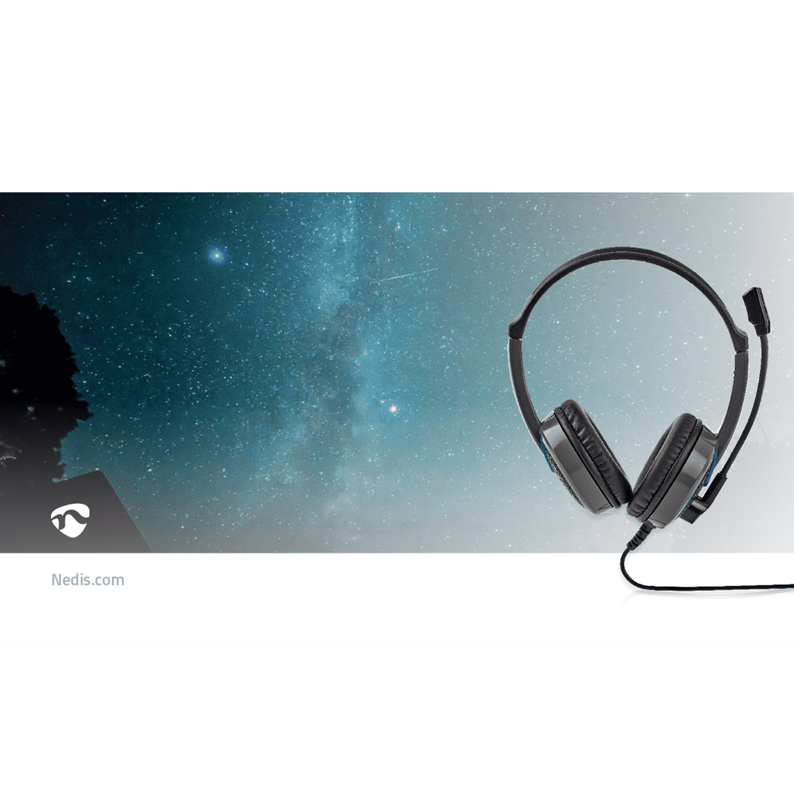 nedis GHST200BK Wired Gaming Headset (Lag Free Audio, Over Ear, Black)_7