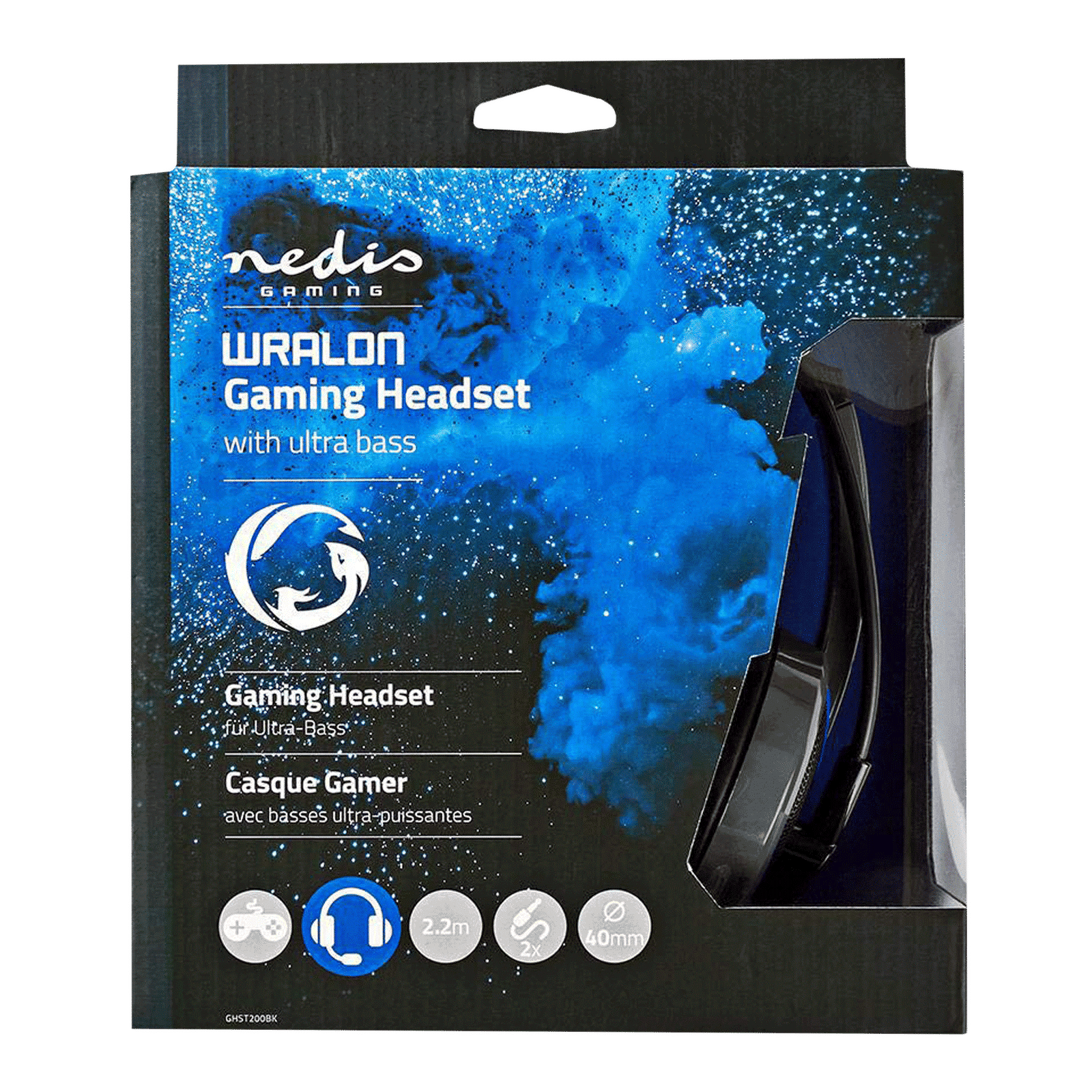 nedis GHST200BK Wired Gaming Headset (Lag Free Audio, Over Ear, Black)_10